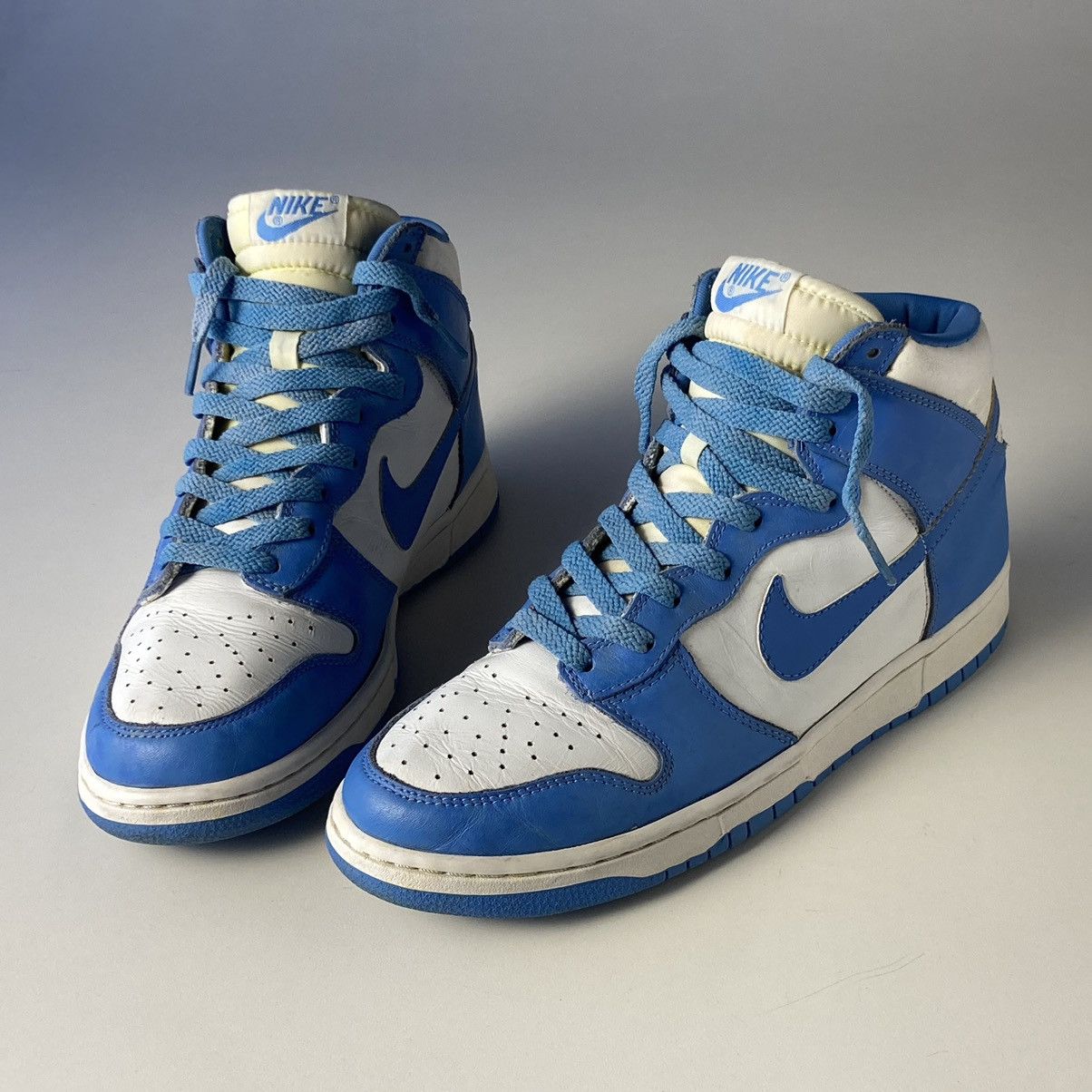 Nike 1999 Dunk High Le White | Carolina Blue UNC blue | Grailed