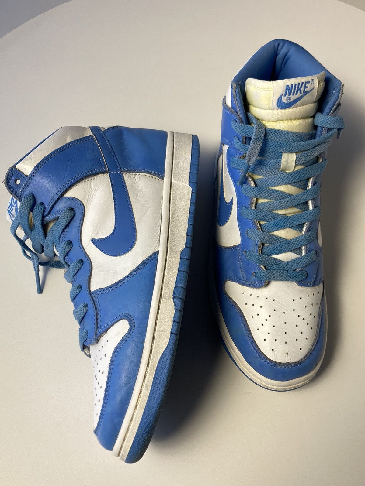 Nike 1999 Dunk High Le White | Carolina Blue UNC blue Size US 10 / EU 43 - 6 Thumbnail