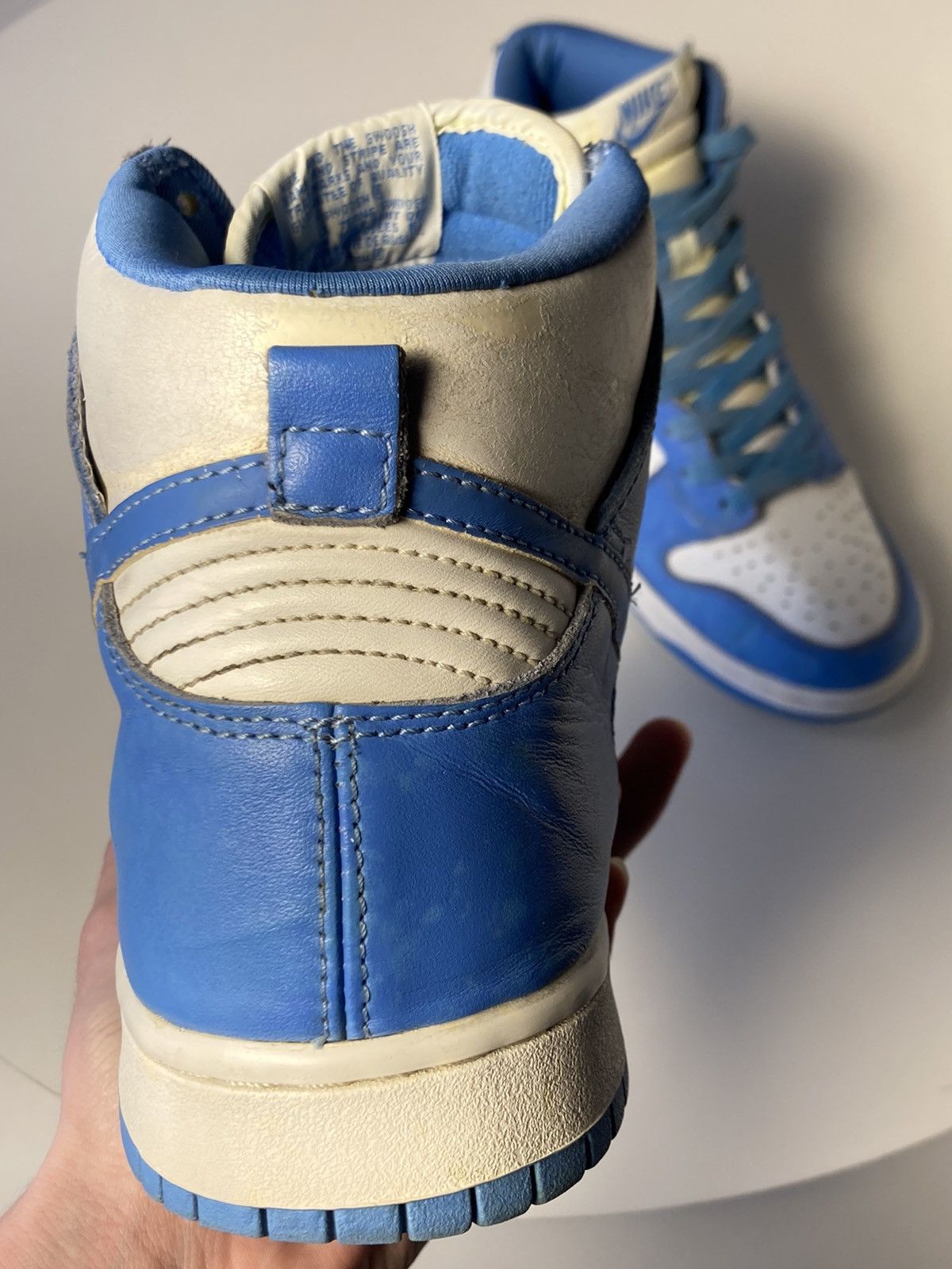 Nike 1999 Dunk High Le White | Carolina Blue UNC blue Size US 10 / EU 43 - 11 Thumbnail