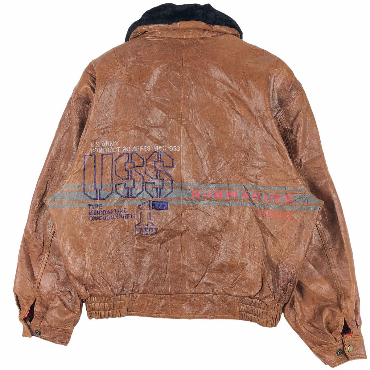 Other Vintage US Army USS Submarine B-3 Shearling Jacket Size US L / EU 52-54 / 3 - 18 Thumbnail