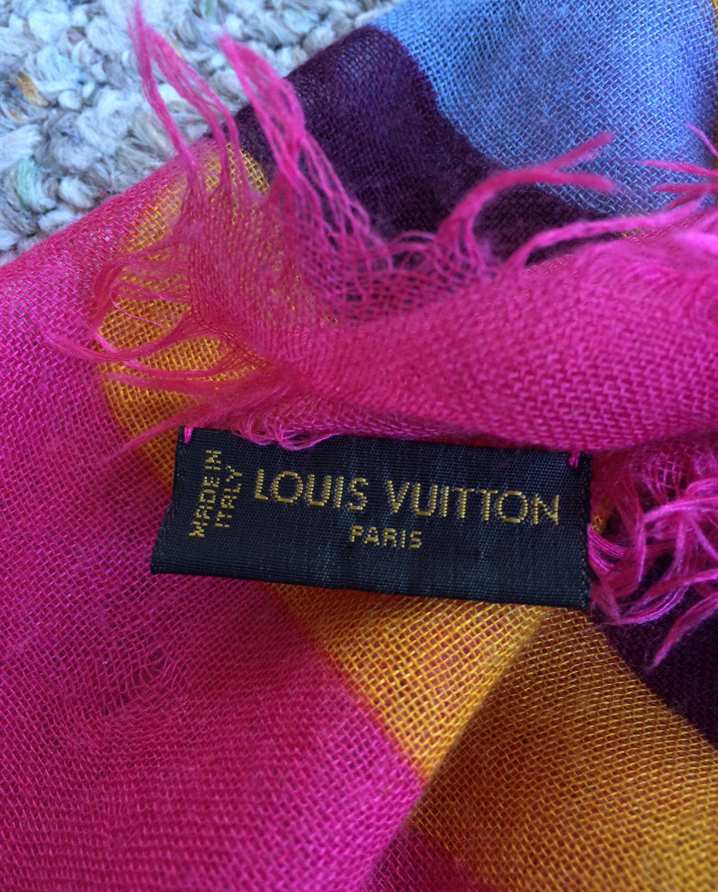Louis Vuitton × Stephen Sprouse Louis Vuitton Sprouse Cashmere Silk Graffiti Scarf Size ONE SIZE - 6 Thumbnail