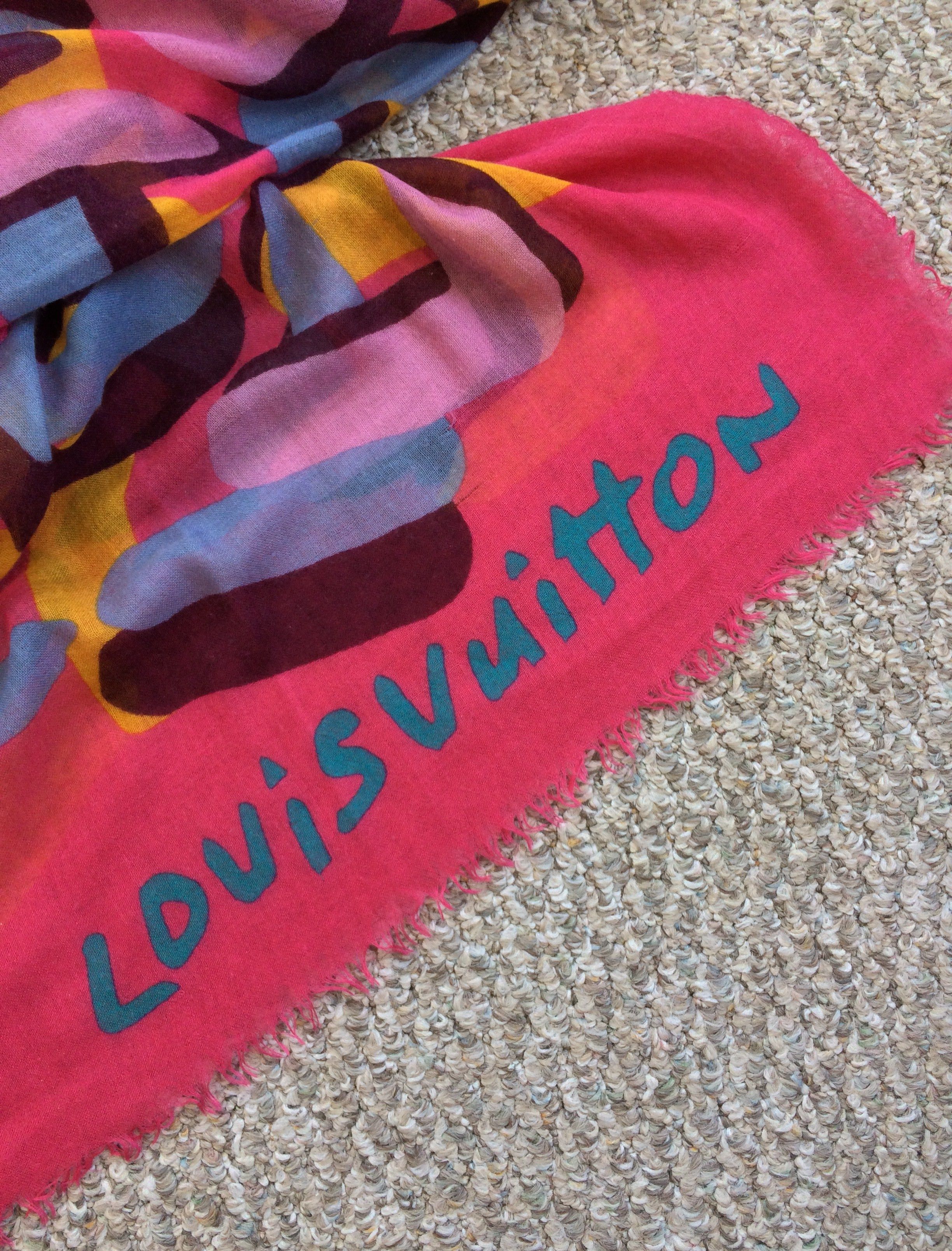 Louis Vuitton × Stephen Sprouse Louis Vuitton Sprouse Cashmere Silk Graffiti Scarf Size ONE SIZE - 5 Thumbnail