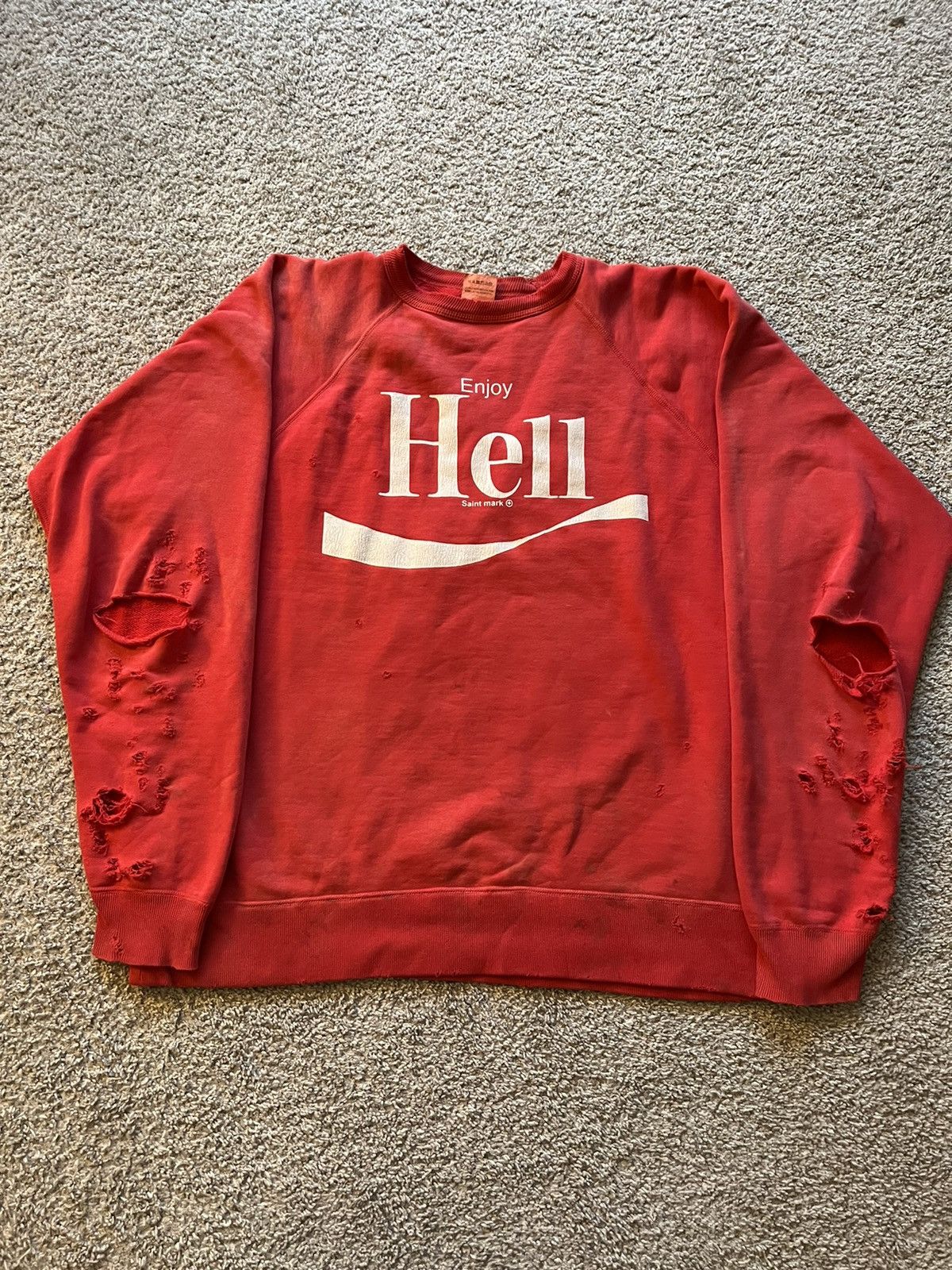 READYMADE × Saint Michael Saint Michael Enjoy Hell Sweatshirt 