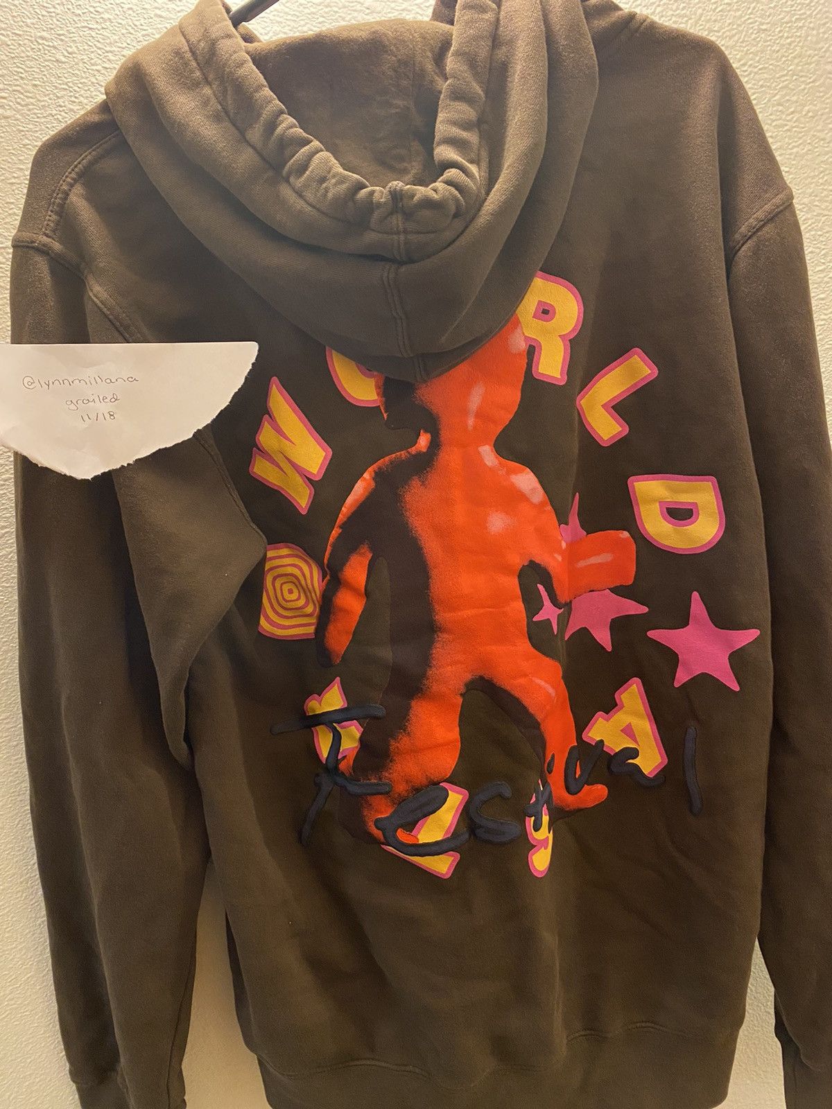 Travis Scott Around The World Hoodie Brown Men's - FW19 - US