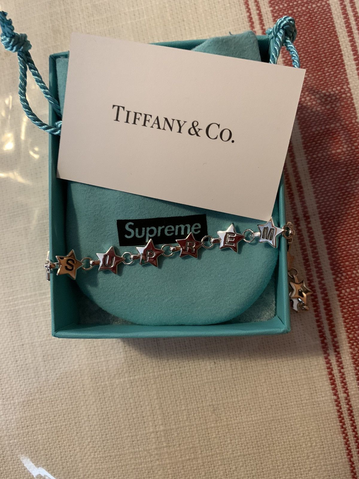 Supreme Tiffany & Co. Star Bracelet FW 21 WEEK 12 