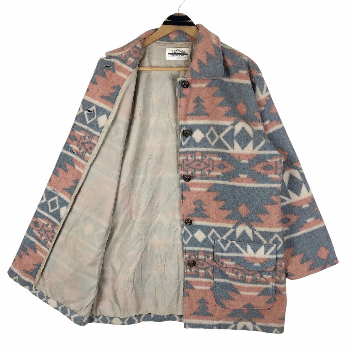 Native Vintage Tea Tam Fleece Duffle Coat Navajo Size US L / EU 52-54 / 3 - 8 Thumbnail