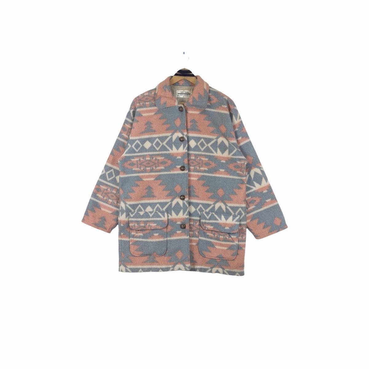 Native Vintage Tea Tam Fleece Duffle Coat Navajo Size US L / EU 52-54 / 3 - 2 Thumbnail