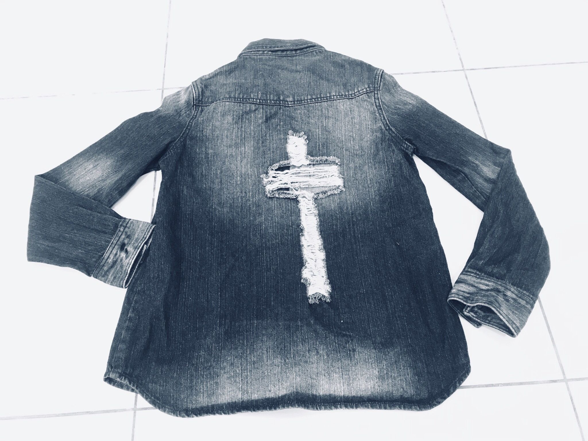 Japanese Brand Denim Shirt Maison Gilfy Japanese Brand Size US S / EU 44-46 / 1 - 2 Thumbnail