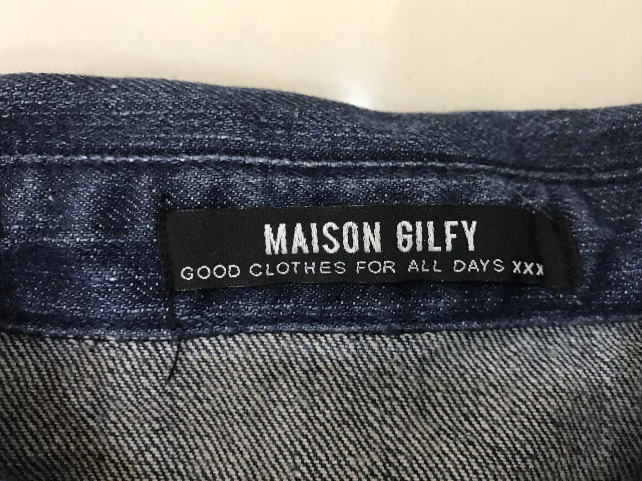 Japanese Brand Denim Shirt Maison Gilfy Japanese Brand Size US S / EU 44-46 / 1 - 3 Thumbnail