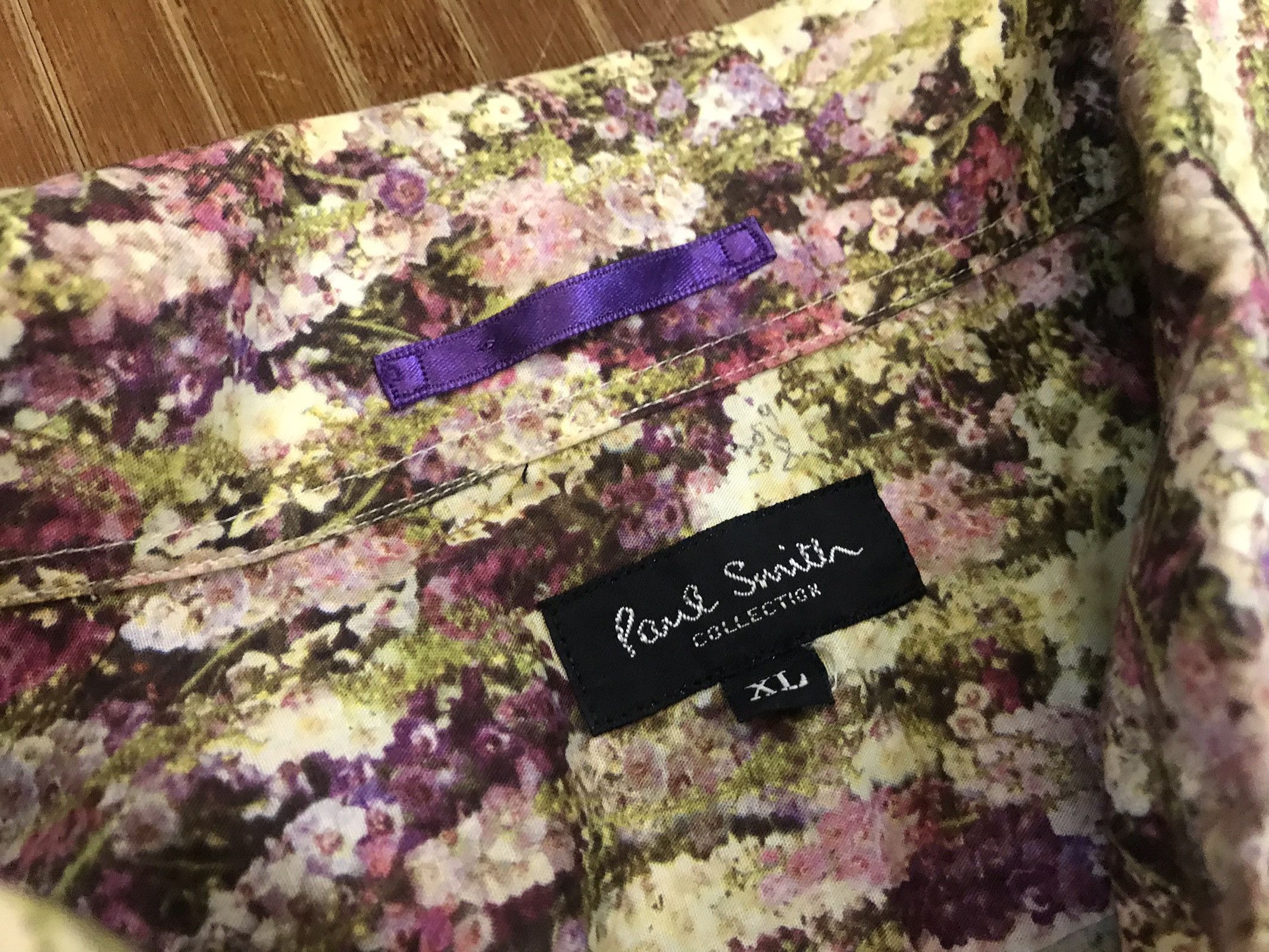 Paul Smith Paul Smith Collection Floral Lavender Shirt Size US XL / EU 56 / 4 - 4 Thumbnail