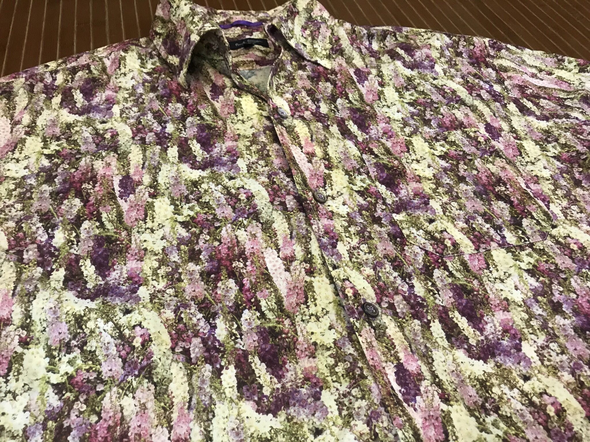 Paul Smith Paul Smith Collection Floral Lavender Shirt Size US XL / EU 56 / 4 - 3 Thumbnail
