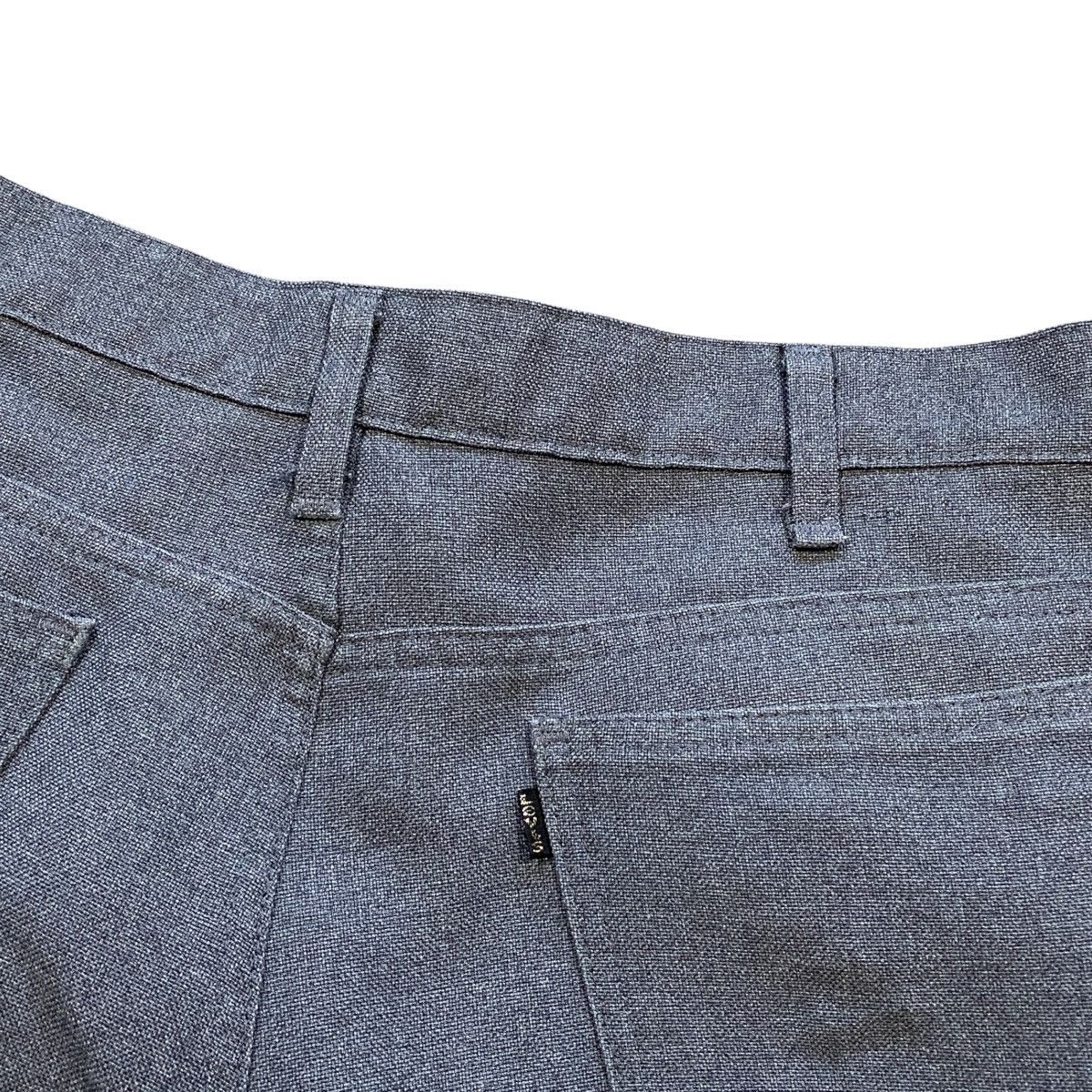 Levi's 70s dark grey polyester levis flared trousers Size US 31 - 4 Thumbnail