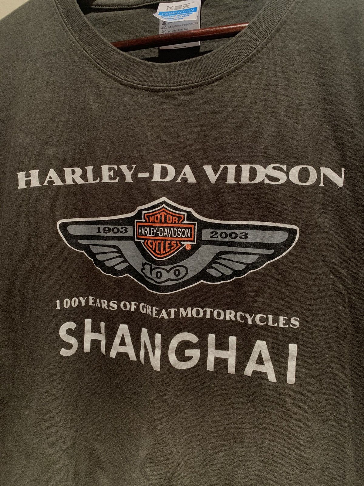 Harley Davidson × Vintage *RARE* Vintage 2003 Harley Davidson Shanghai Commenorative Size US M / EU 48-50 / 2 - 2 Thumbnail