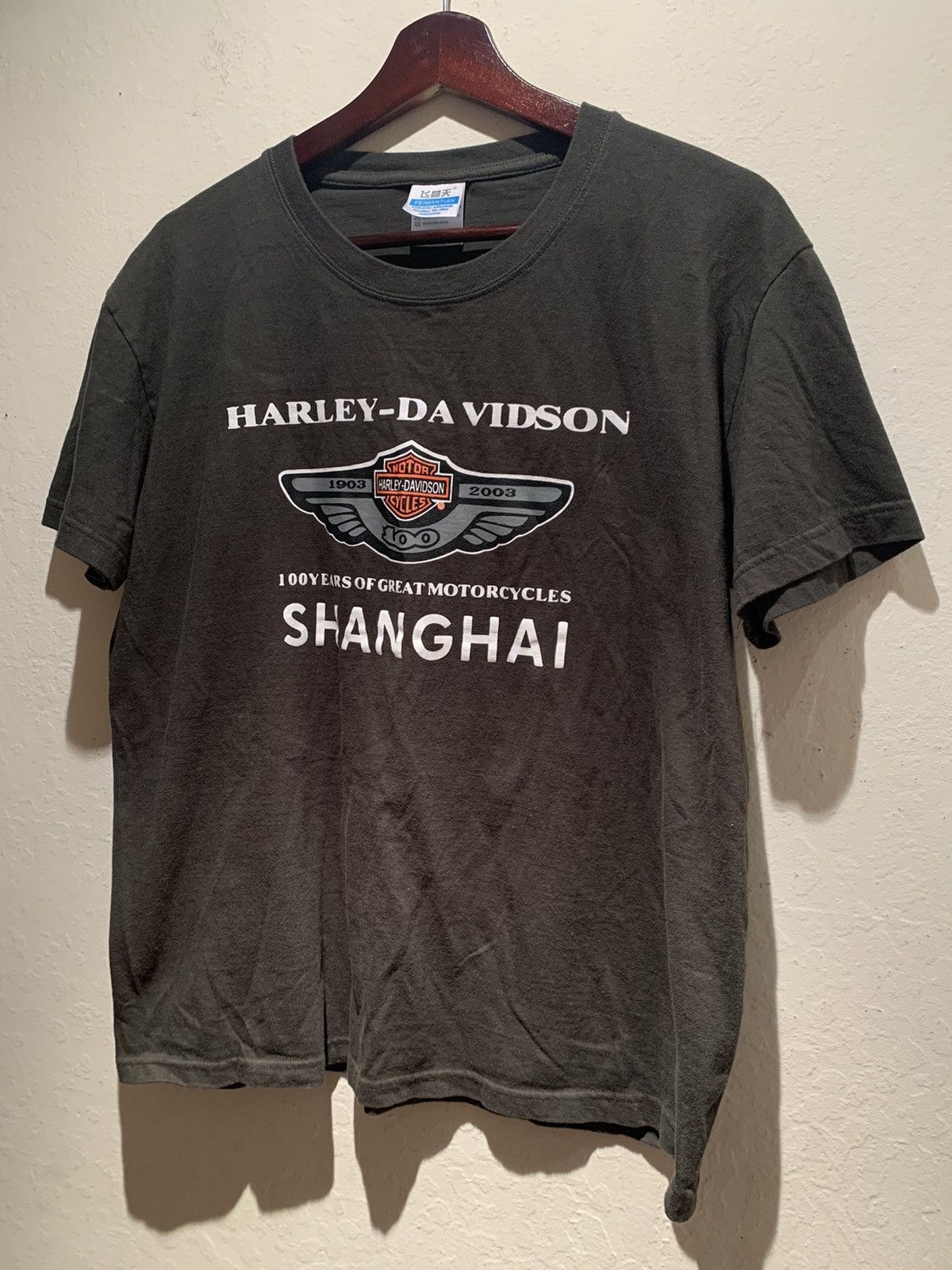 Harley Davidson × Vintage *RARE* Vintage 2003 Harley Davidson Shanghai Commenorative Size US M / EU 48-50 / 2 - 1 Thumbnail