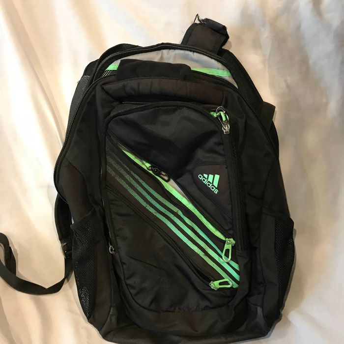 Adidas Adidas Black Green Backpack | Grailed