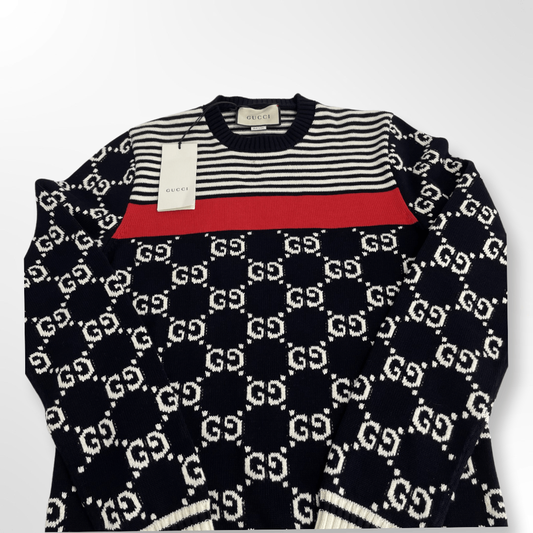 Gucci Gucci GG Striped Knit Sweatshirt Size US S / EU 44-46 / 1 - 2 Thumbnail