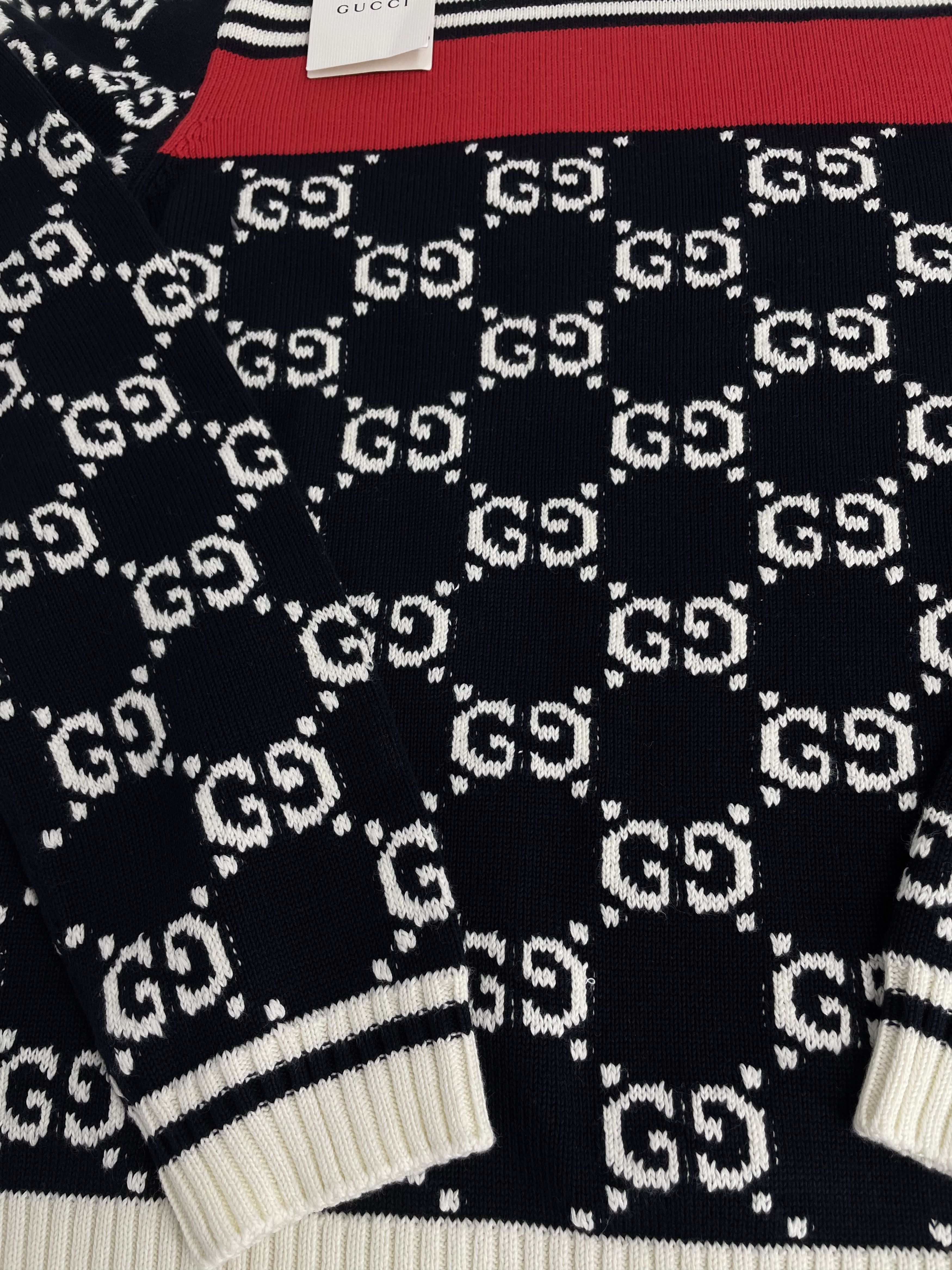 Gucci Gucci GG Striped Knit Sweatshirt Size US S / EU 44-46 / 1 - 4 Thumbnail
