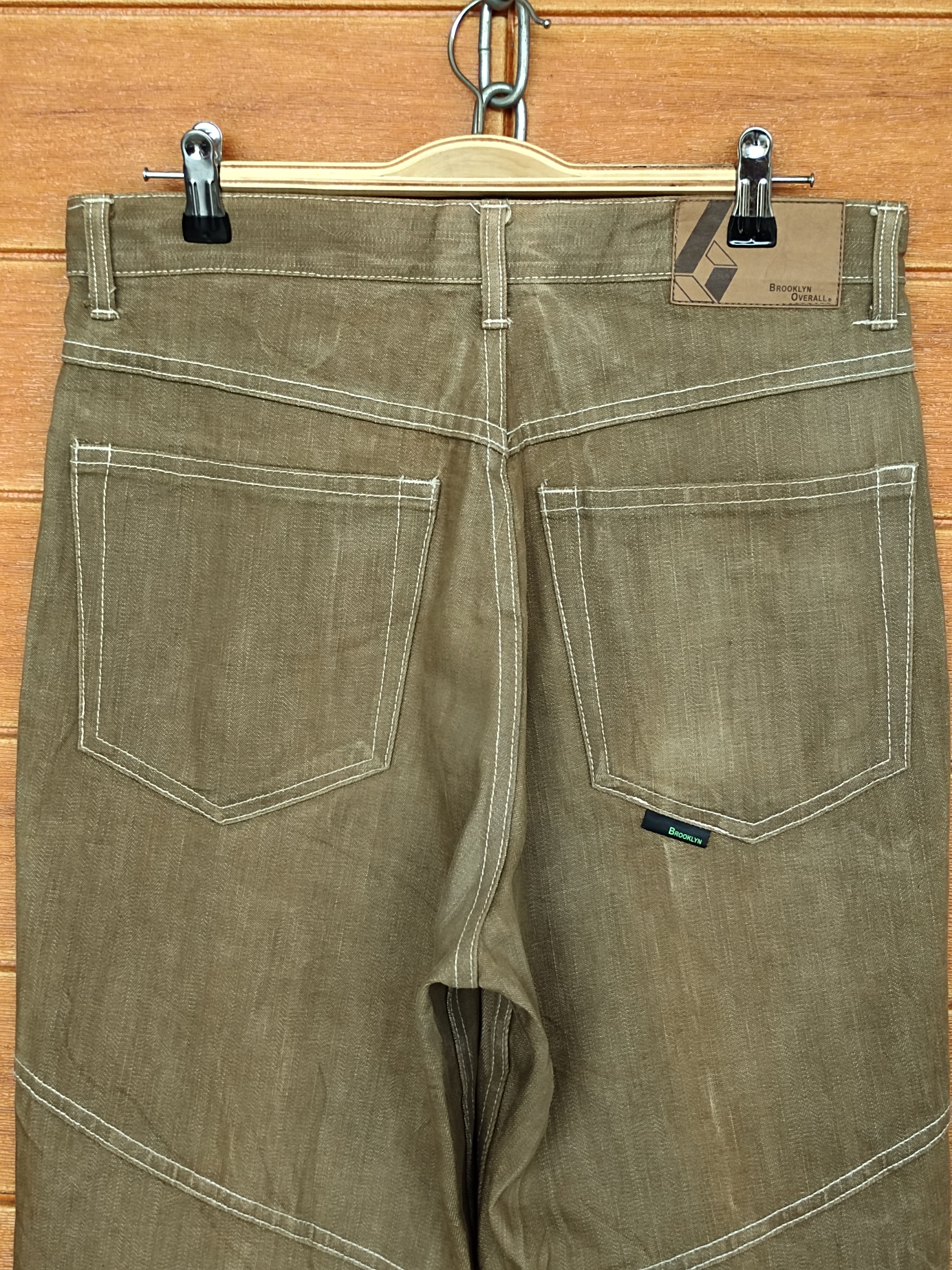 Brooklyn Denim Co. Vintage BROOKLYN OVERALL Denim Jeans Size US 31 - 3 Thumbnail