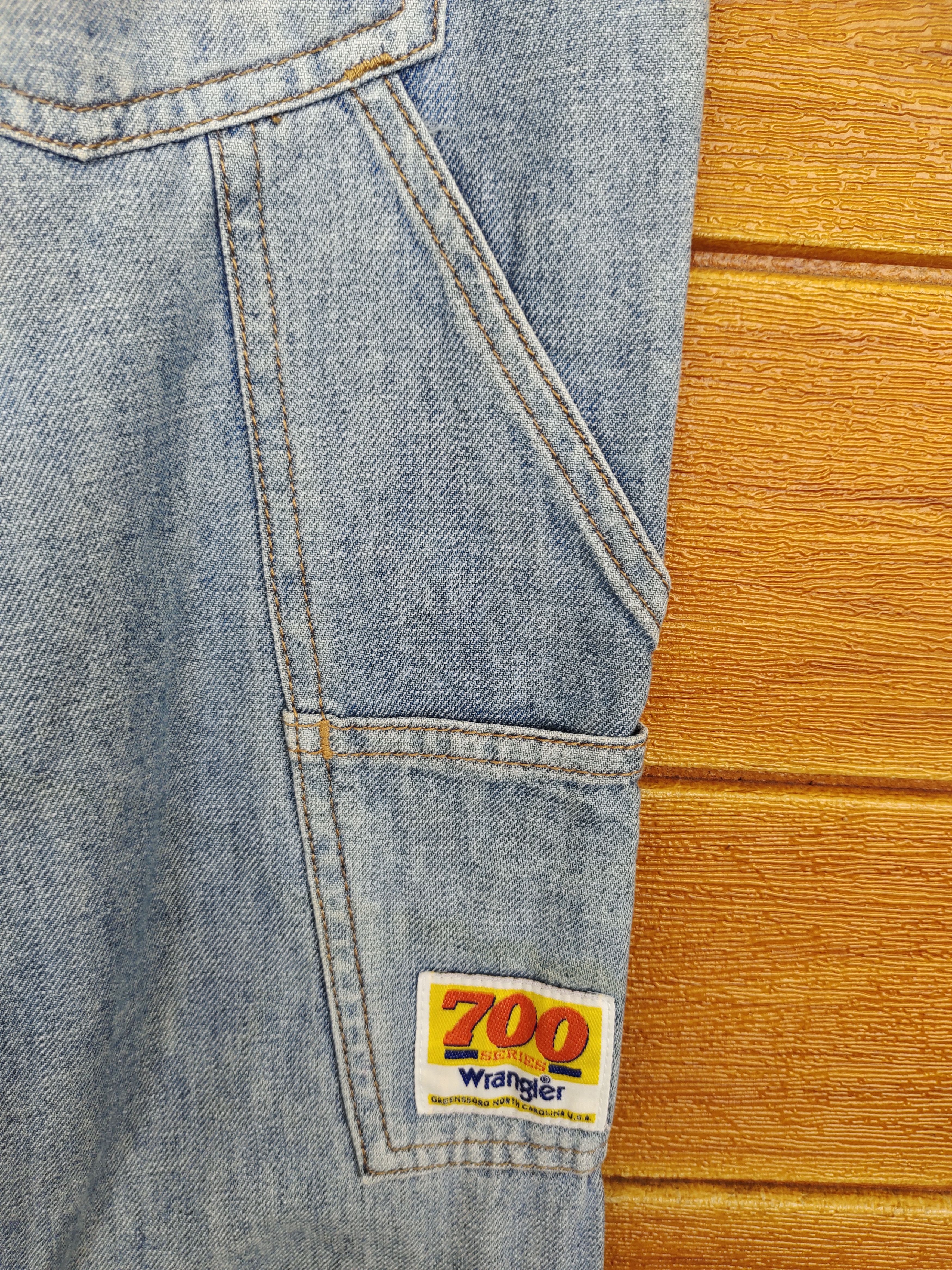 Vintage Vintage WRANGLER 700 SERIES Double Knee Carpenter Denim Size US 33 - 1 Thumbnail