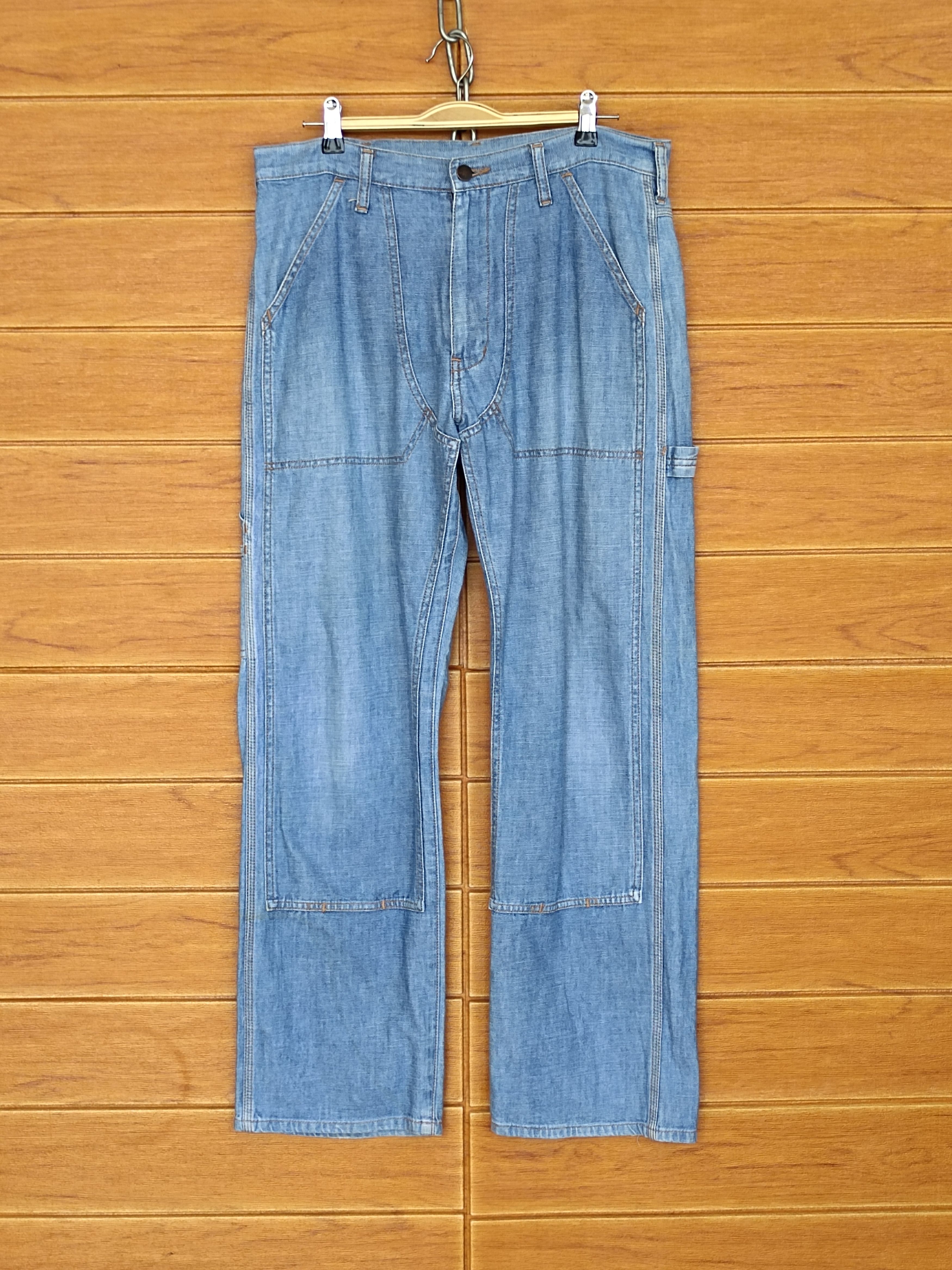 Vintage Vintage WRANGLER 700 SERIES Double Knee Carpenter Denim Size US 33 - 9 Thumbnail