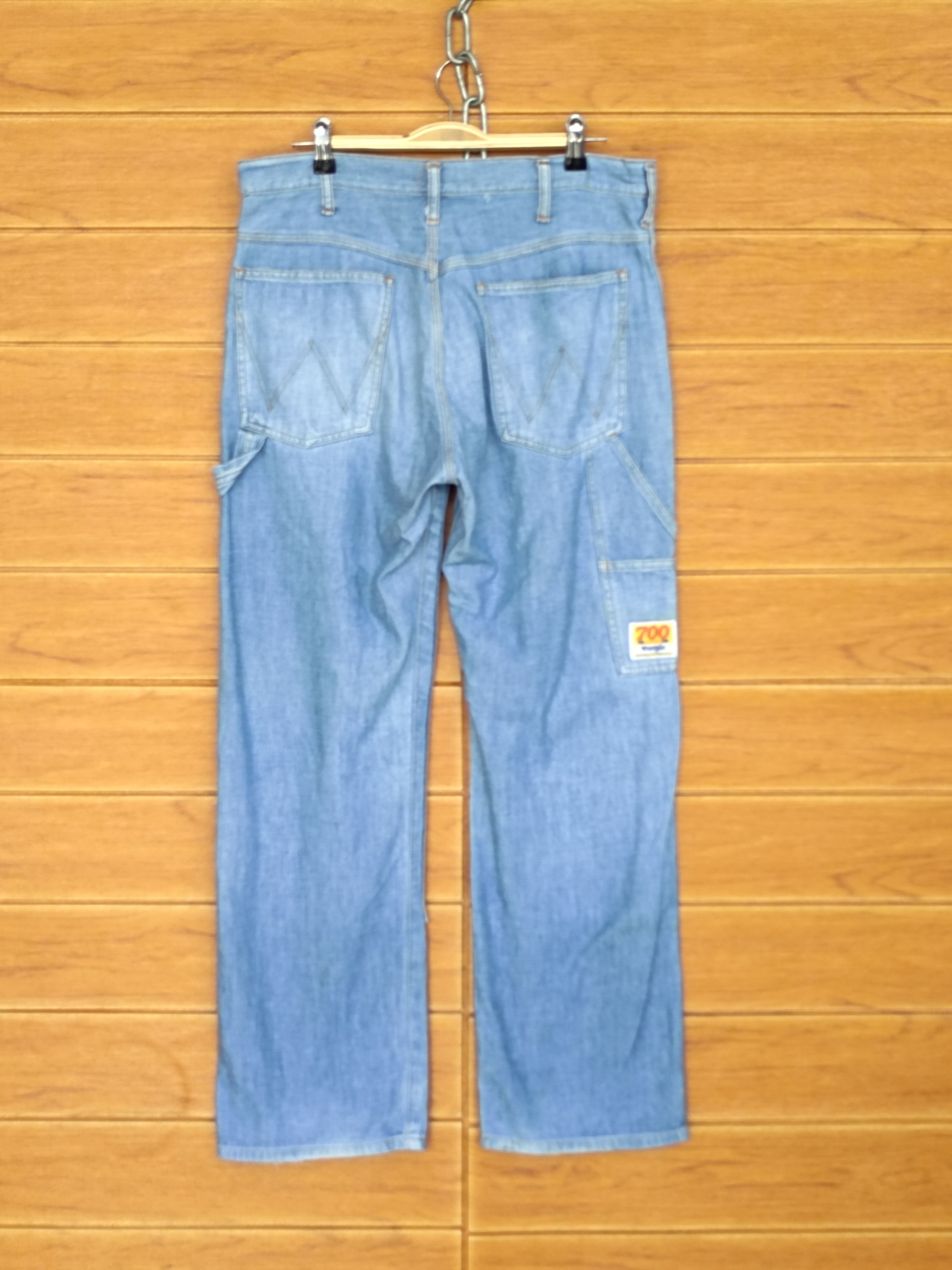 Vintage Vintage WRANGLER 700 SERIES Double Knee Carpenter Denim Size US 33 - 2 Thumbnail