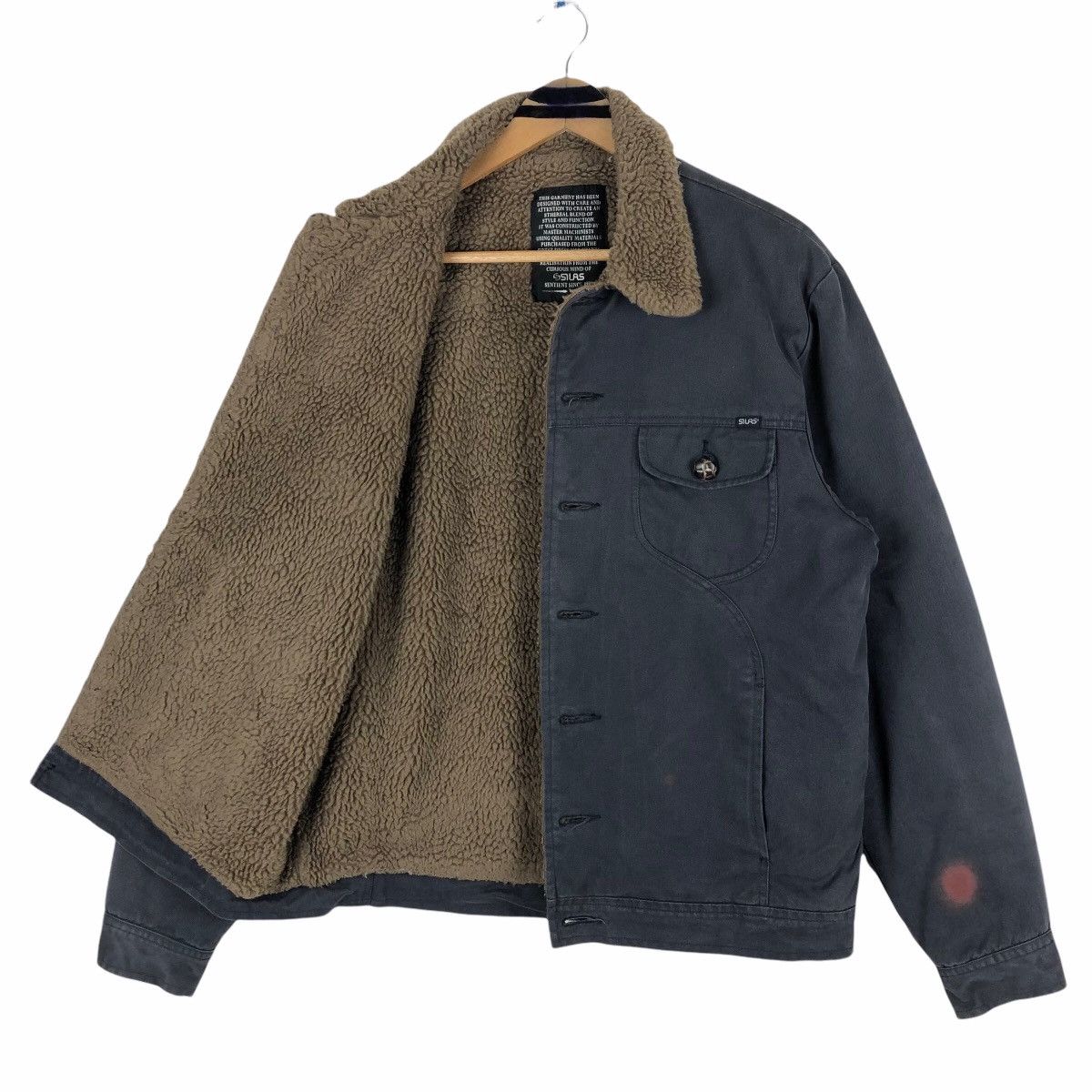 Silas Vintage Silas Shearling Worker Jacket Boy On The Bus Twill Size US L / EU 52-54 / 3 - 9 Thumbnail