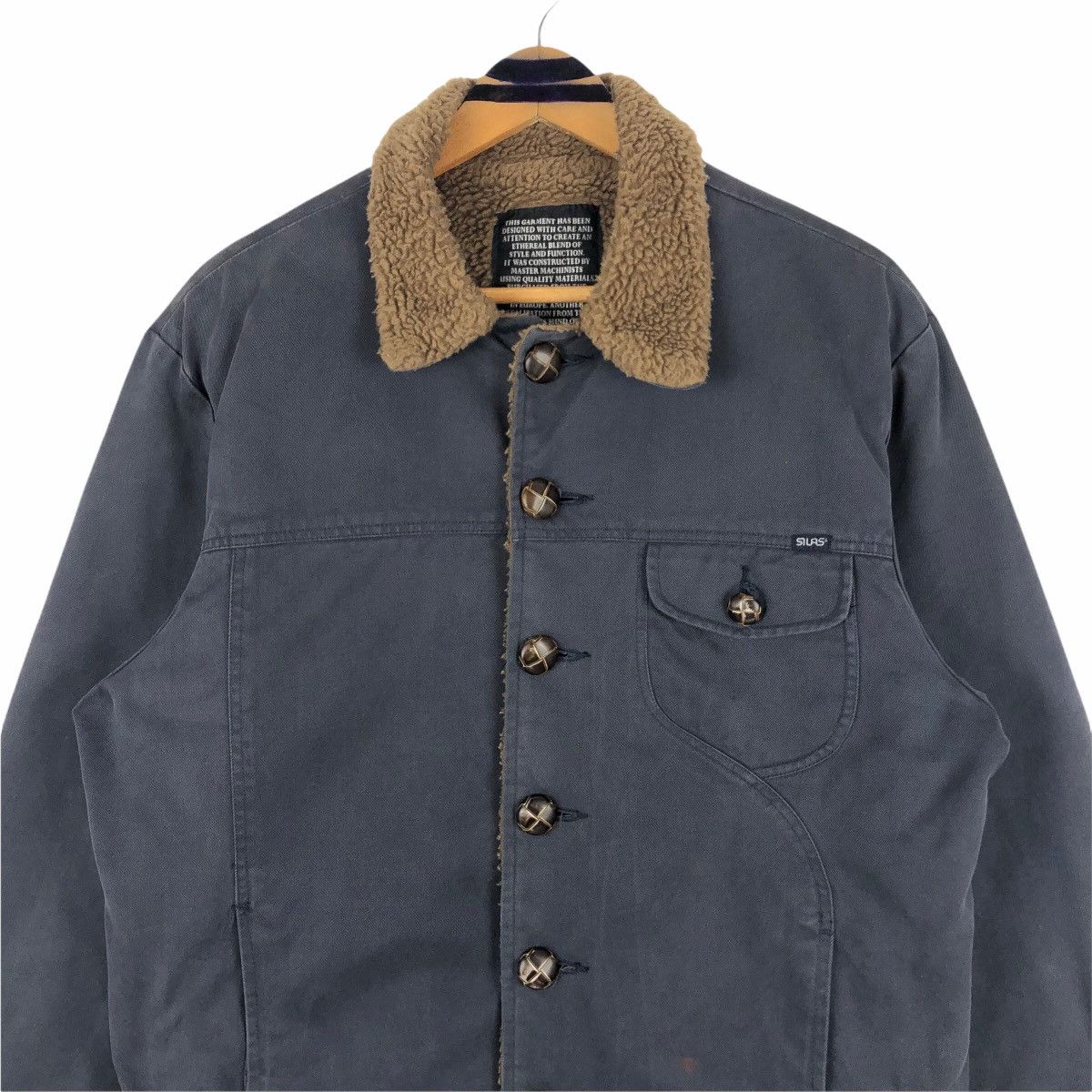 Silas Vintage Silas Shearling Worker Jacket Boy On The Bus Twill Size US L / EU 52-54 / 3 - 5 Thumbnail