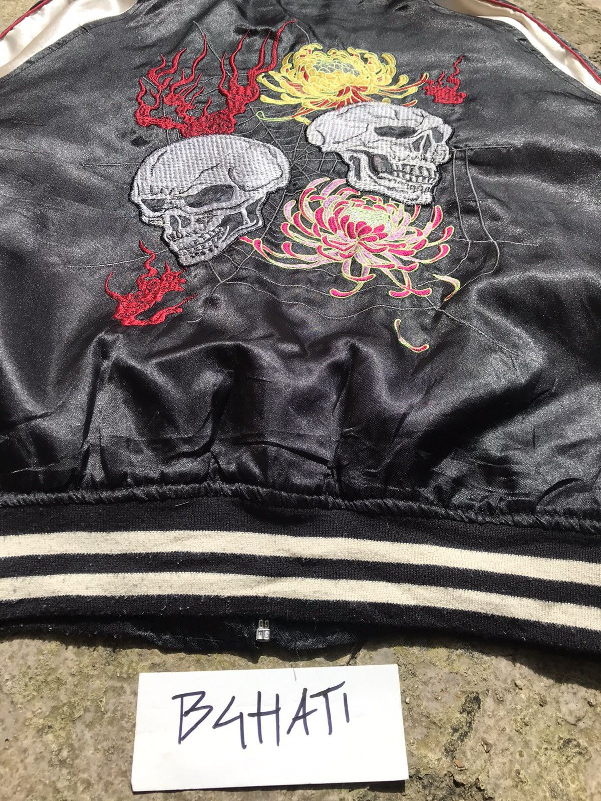 Toyo Enterprises Vintage Flower and Skulls Souvenir Jacket Size US M / EU 48-50 / 2 - 3 Thumbnail
