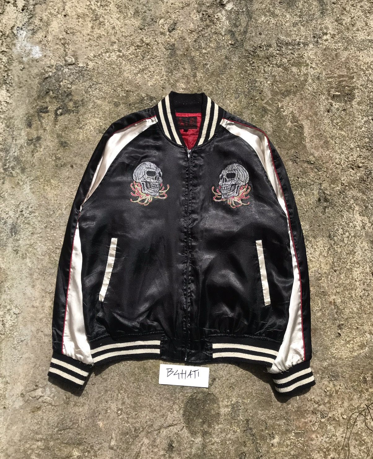Toyo Enterprises Vintage Flower and Skulls Souvenir Jacket Size US M / EU 48-50 / 2 - 4 Thumbnail