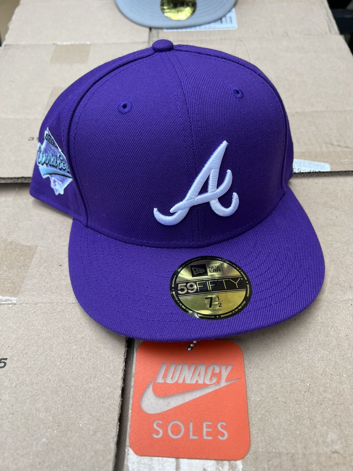 Lids × MLB × New Era New Era MLB Atlanta Braves 7 1/2 Sky Blue Icy Blue ...