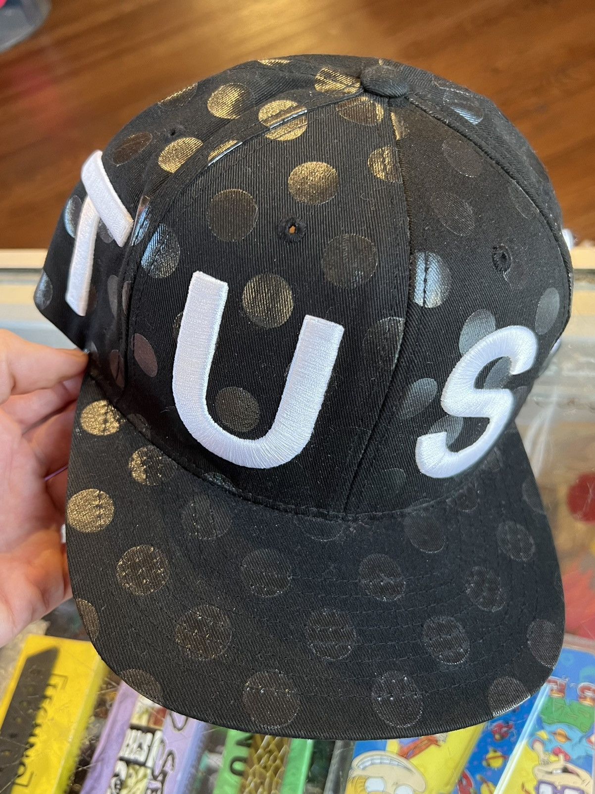 Stussy Polka Dot Spell Out Hat