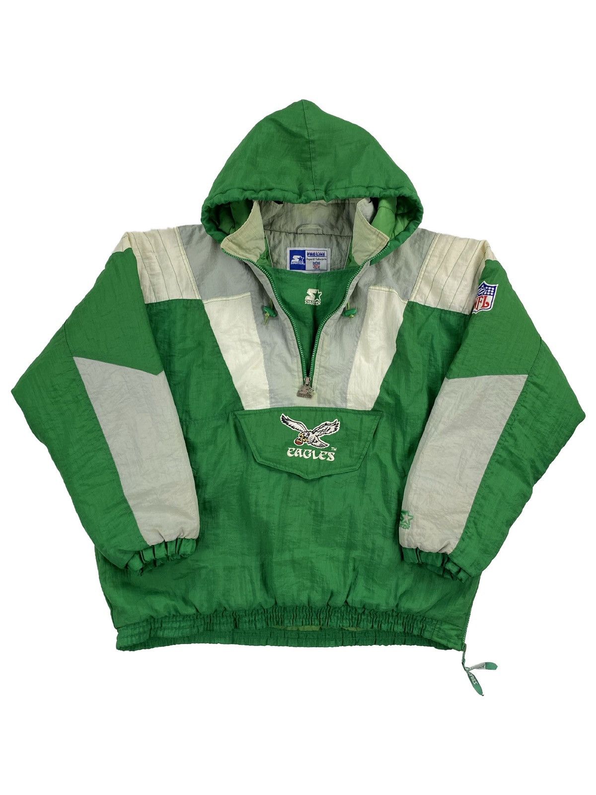 90's Philadelphia Eagles Starter Kelly Green NFL Winter Jacket Size XL –  Rare VNTG