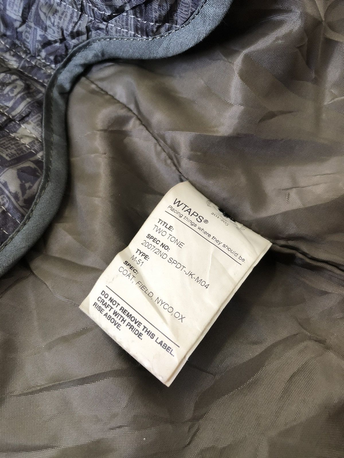 Wtaps Wtaps 2007/2nd SPDT M51 field jacket Size US M / EU 48-50 / 2 - 21 Thumbnail
