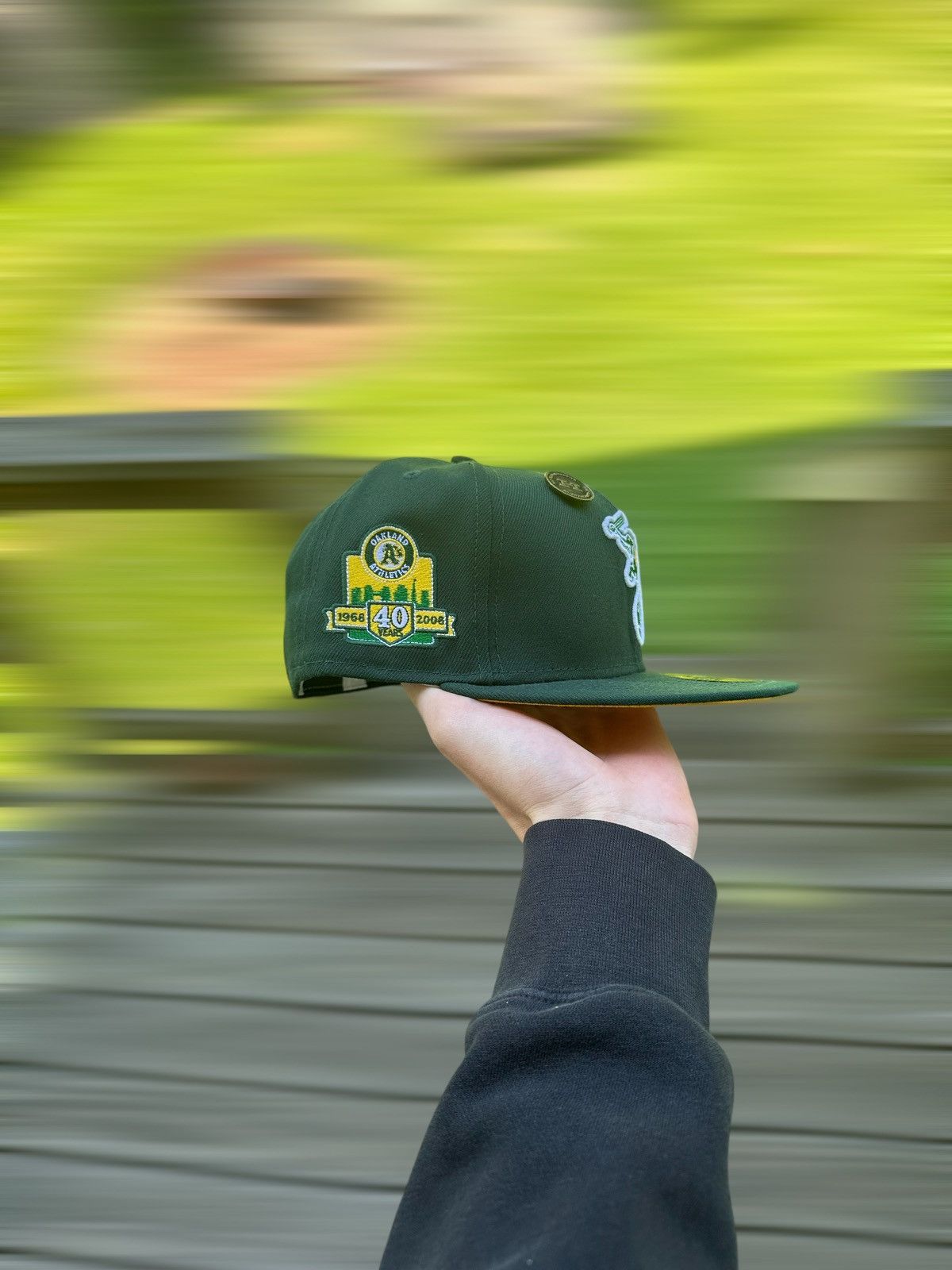 New Era Hat Club Exclusive Oakland Athletics 40 Years Patch 7 3/8 Size ONE SIZE - 3 Thumbnail