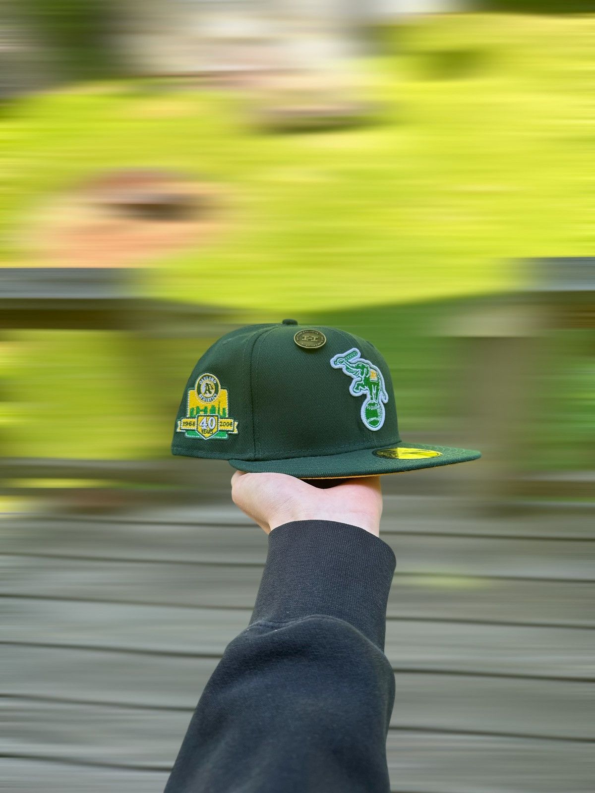 New Era Hat Club Exclusive Oakland Athletics 40 Years Patch 7 3/8 Size ONE SIZE - 2 Thumbnail