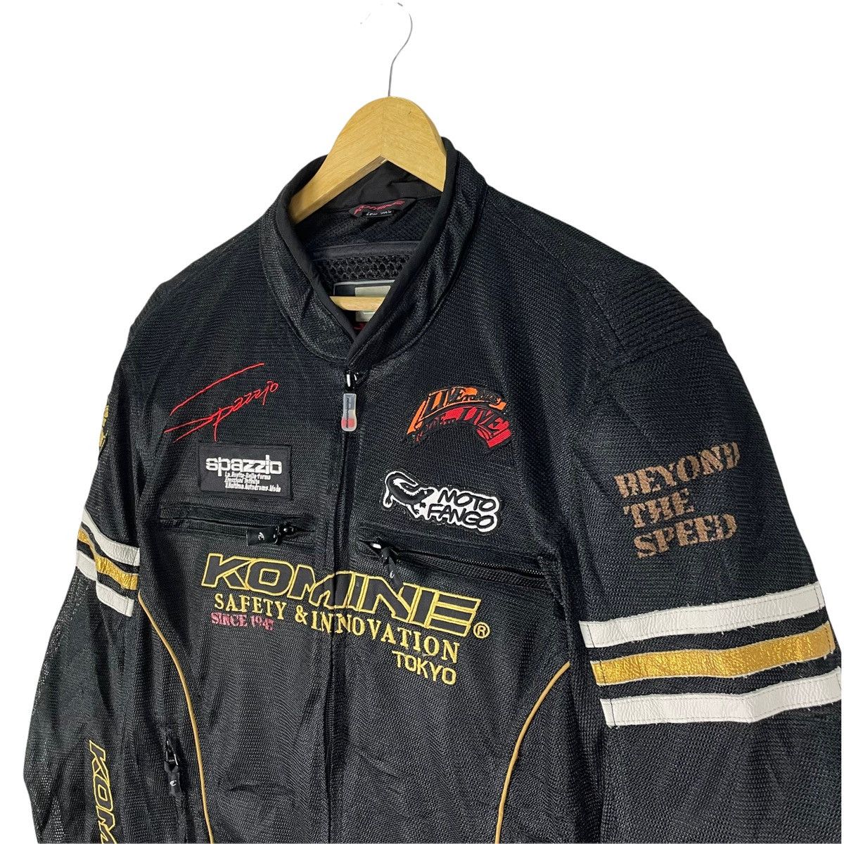 Japanese Brand × Sports Specialties 🌟KOMINE Tokyo Spazzio Safety Padding Biker Jacket Size US XXL / EU 58 / 5 - 6 Thumbnail