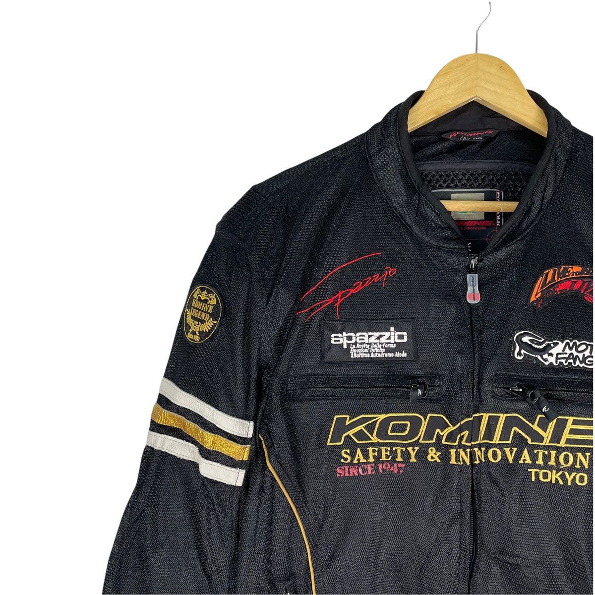 Japanese Brand × Sports Specialties 🌟KOMINE Tokyo Spazzio Safety Padding Biker Jacket Size US XXL / EU 58 / 5 - 5 Thumbnail