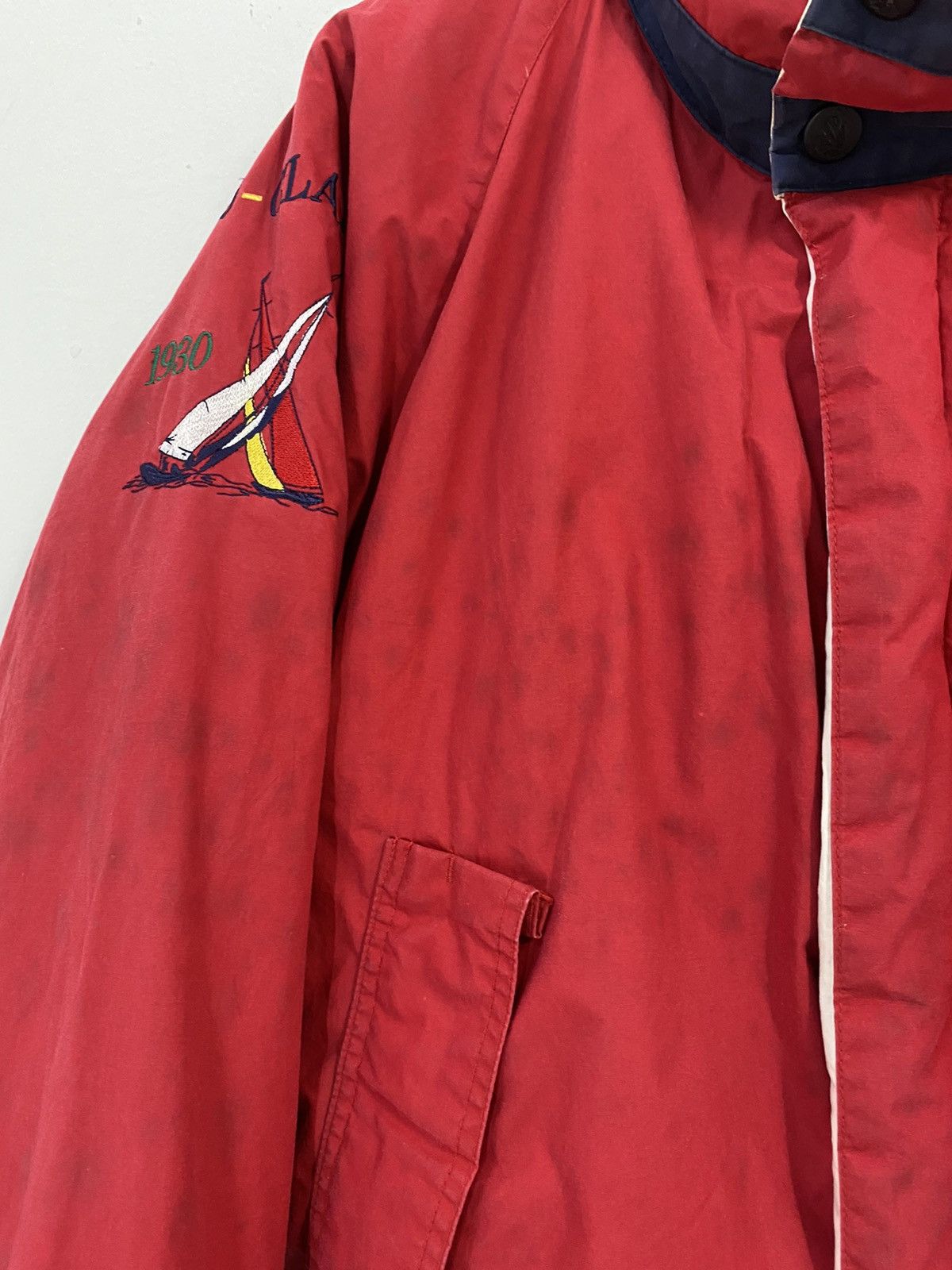 Nautica × Vintage Vintage 90’s Nautica Challenge Puffer Jacket Design Size US S / EU 44-46 / 1 - 6 Thumbnail