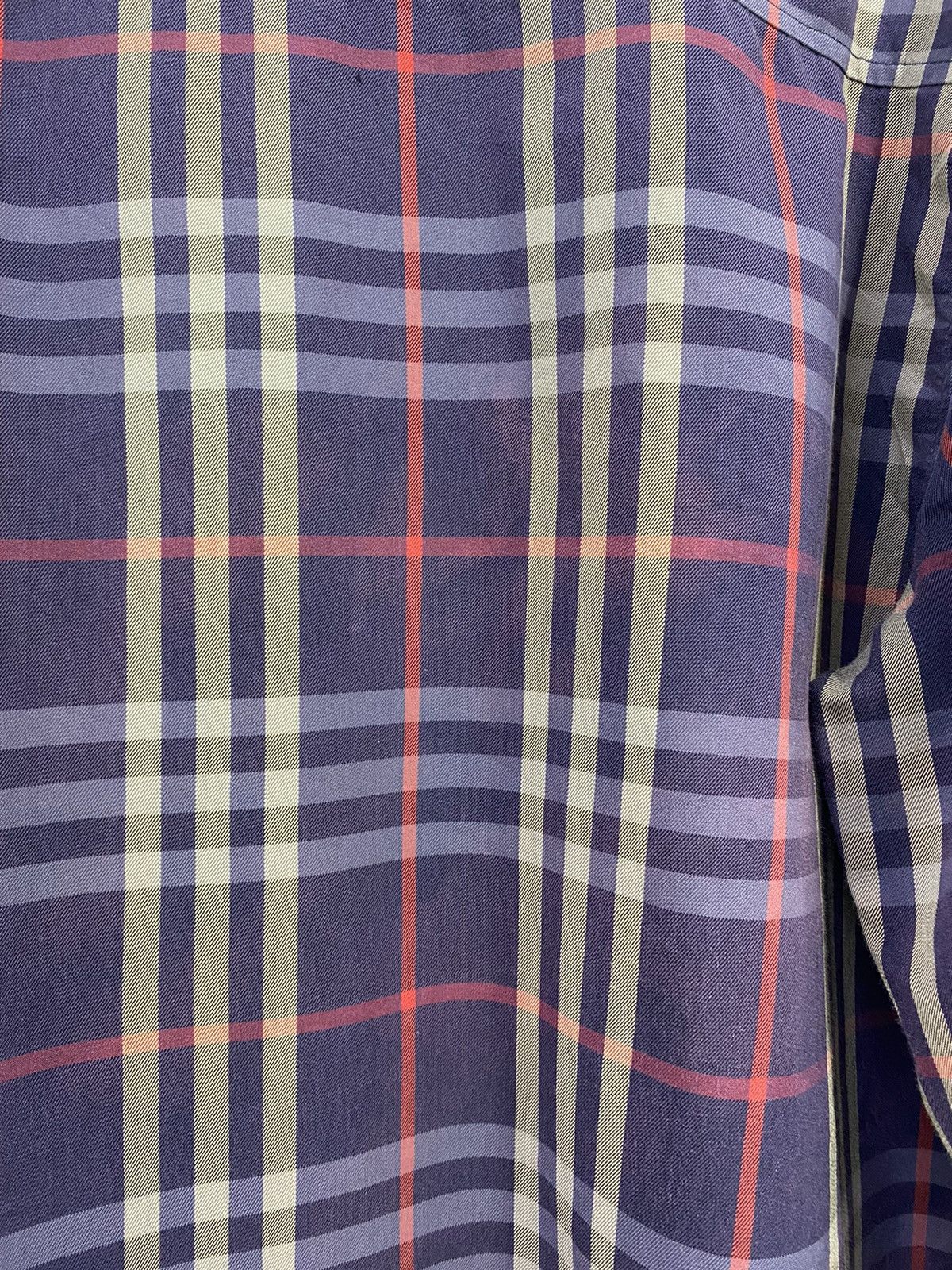 Burberry Burberry Button Up Shirt Nova Checked Purple Design Size US M / EU 48-50 / 2 - 5 Thumbnail