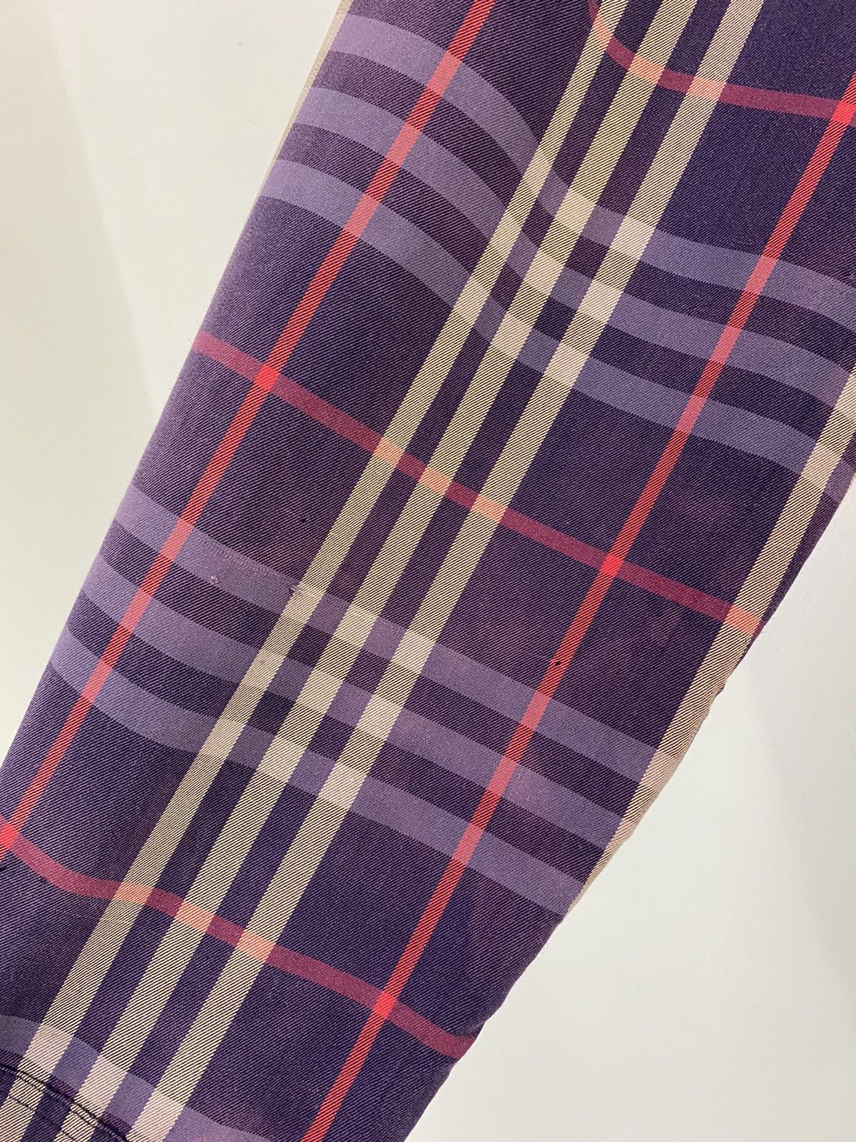 Burberry Burberry Button Up Shirt Nova Checked Purple Design Size US M / EU 48-50 / 2 - 9 Thumbnail