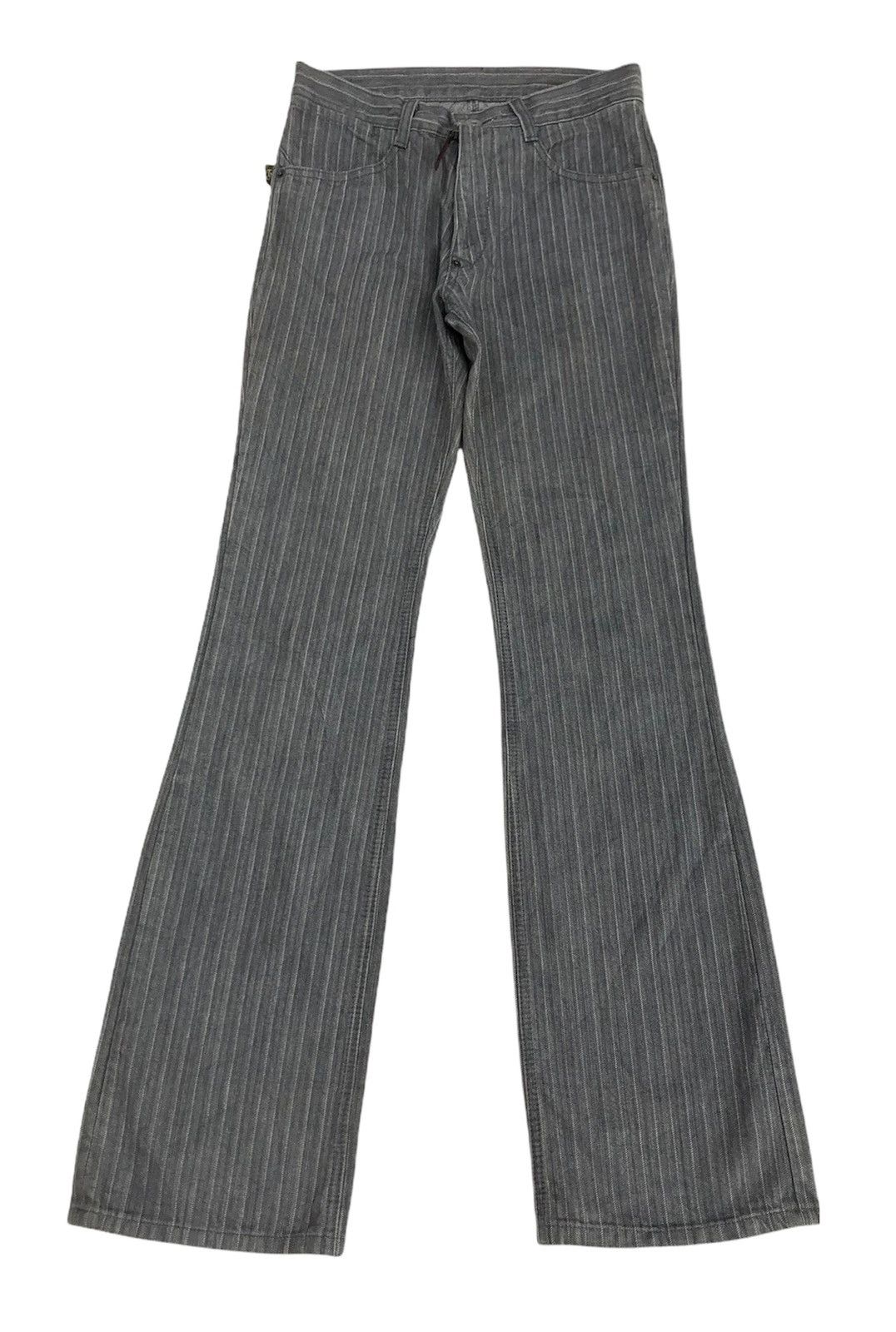 Japanese Brand Japanese 291295 Homme Stripes Flare Jeans Size US 28 / EU 44 - 1 Thumbnail
