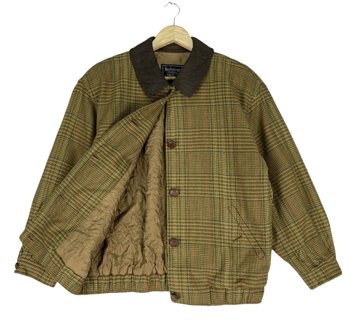 Burberry × Vintage 🔥BURBERRY Plaids Wool Light Button Jacket Size M / US 6-8 / IT 42-44 - 3 Thumbnail