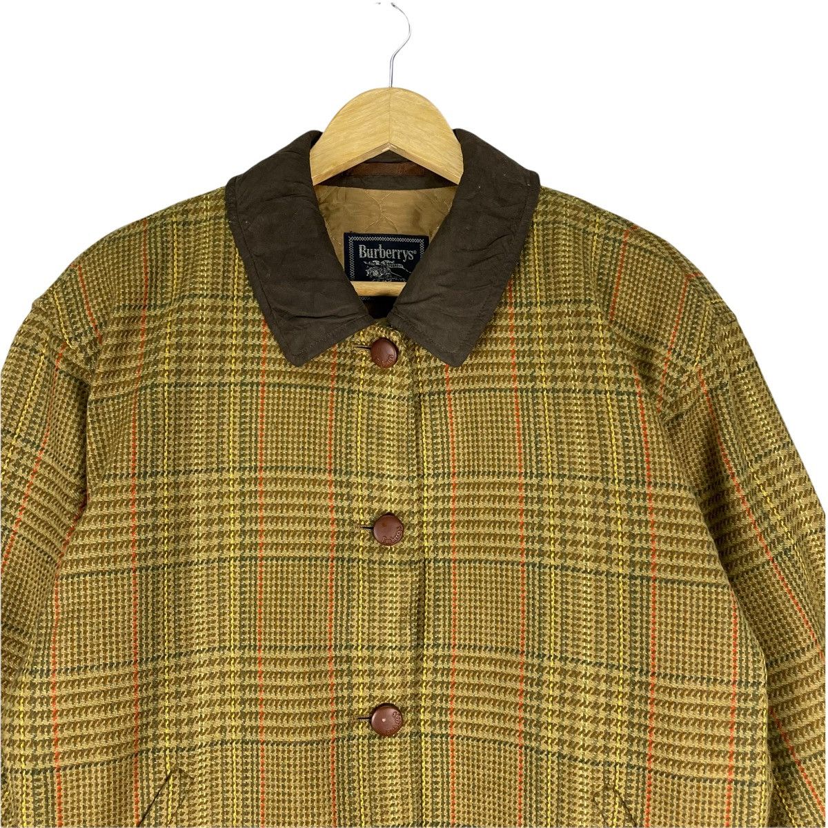 Burberry × Vintage 🔥BURBERRY Plaids Wool Light Button Jacket Size M / US 6-8 / IT 42-44 - 4 Thumbnail
