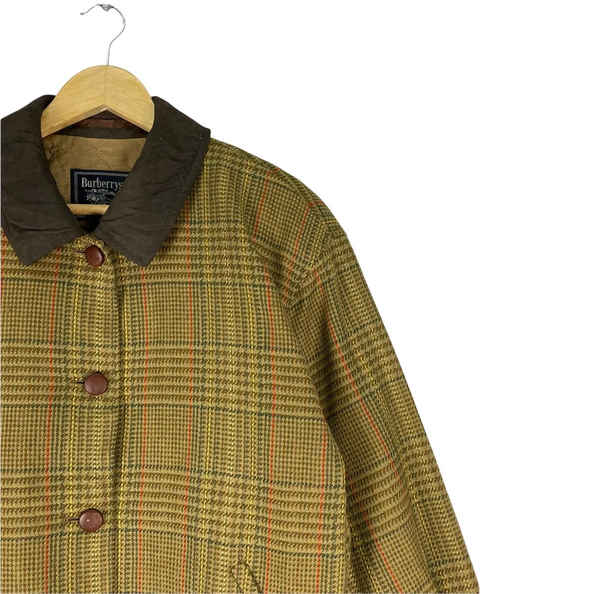 Burberry × Vintage 🔥BURBERRY Plaids Wool Light Button Jacket Size M / US 6-8 / IT 42-44 - 5 Thumbnail