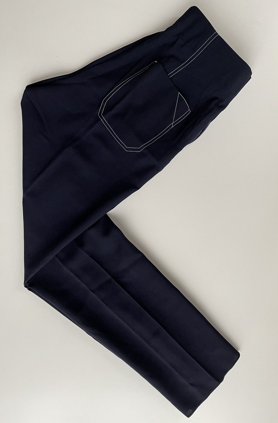 Celine ** Céline Wool Blend Trousers - Navy ** Size US 30 / EU 46 - 5 Thumbnail