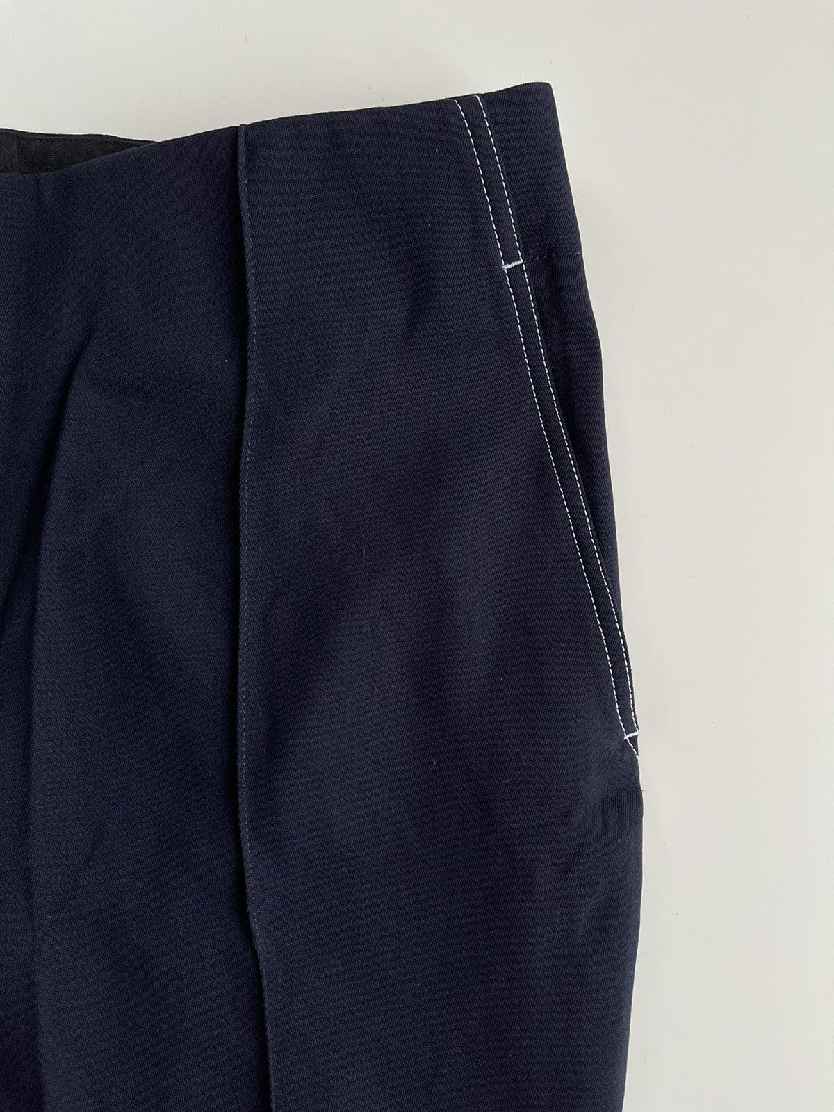 Celine ** Céline Wool Blend Trousers - Navy ** Size US 30 / EU 46 - 6 Thumbnail