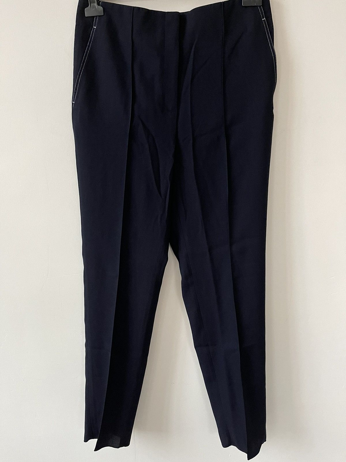 Celine ** Céline Wool Blend Trousers - Navy ** Size US 30 / EU 46 - 3 Thumbnail