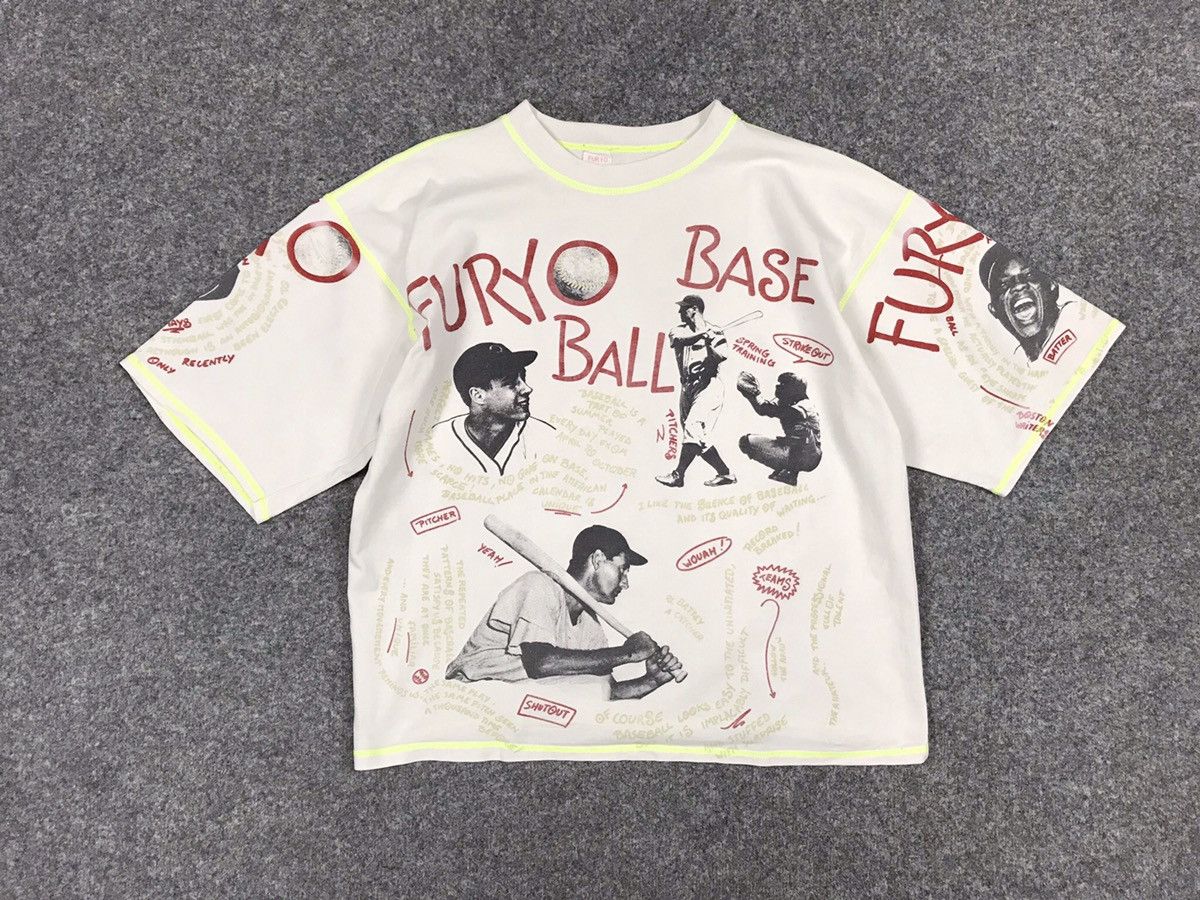 Vintage FURYO BASEBALL PRINTED T-SHIRT Size US L / EU 52-54 / 3 - 13 Thumbnail