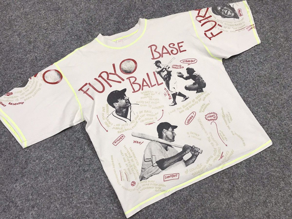 Vintage FURYO BASEBALL PRINTED T-SHIRT Size US L / EU 52-54 / 3 - 12 Thumbnail