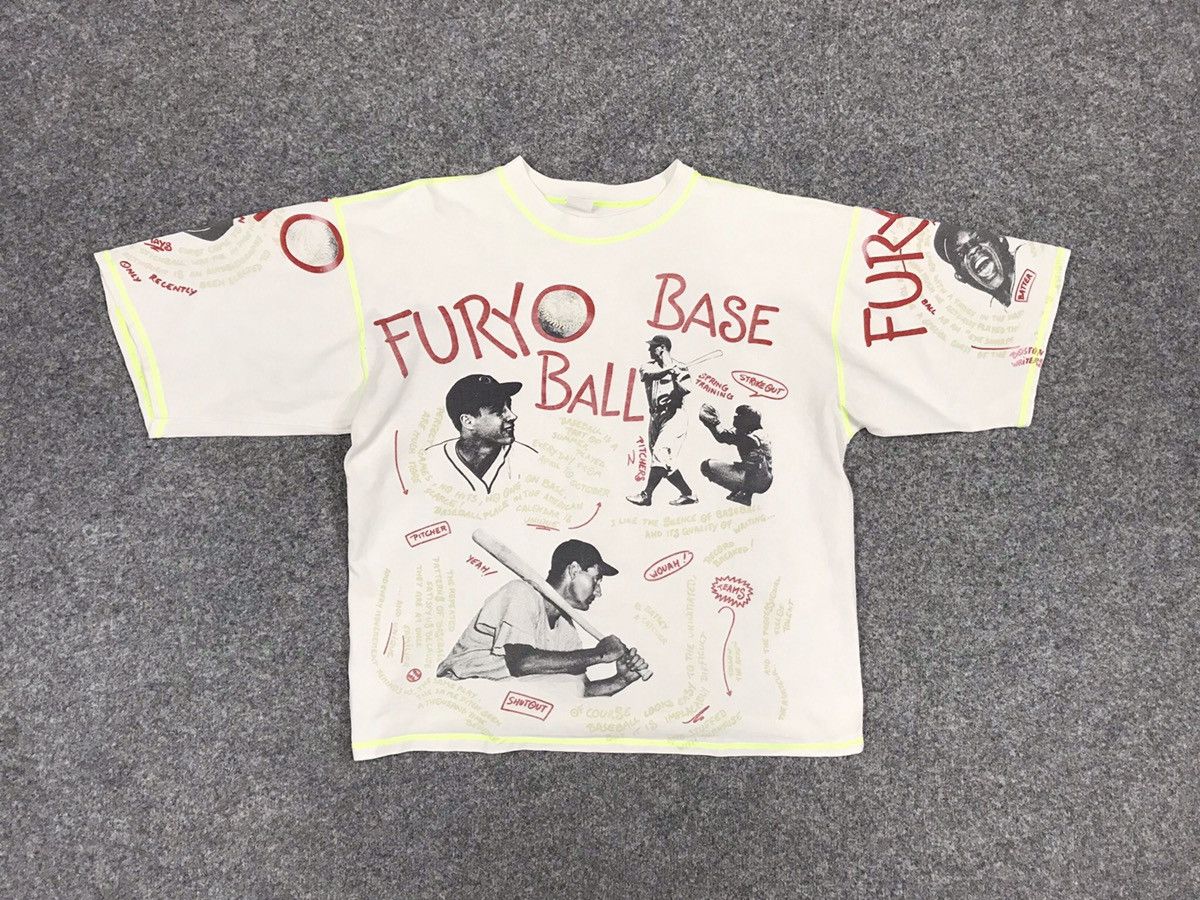 Vintage FURYO BASEBALL PRINTED T-SHIRT Size US L / EU 52-54 / 3 - 3 Thumbnail